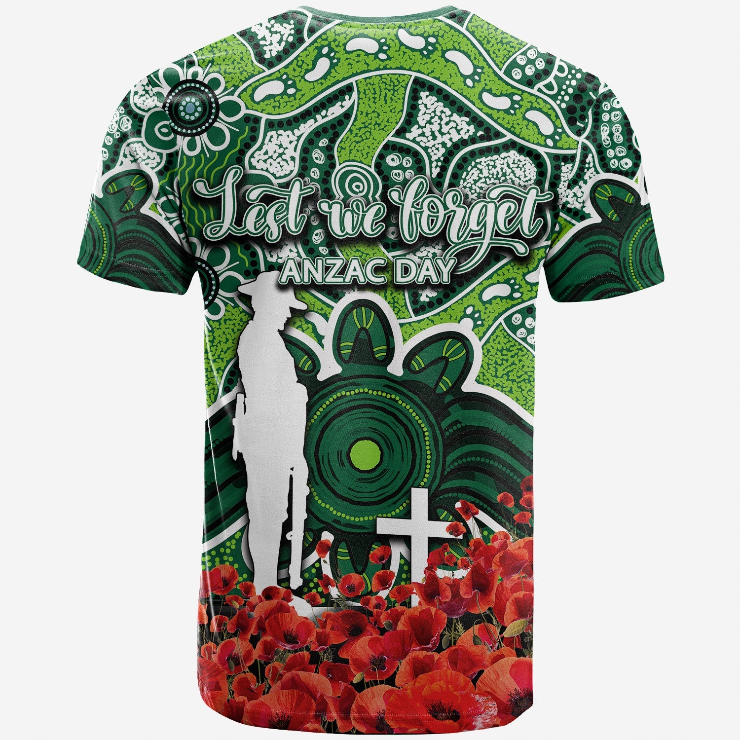 Raiders T shirt ANZAC Day Poppy Flowers With Aboriginal - Vibe Hoodie Shop