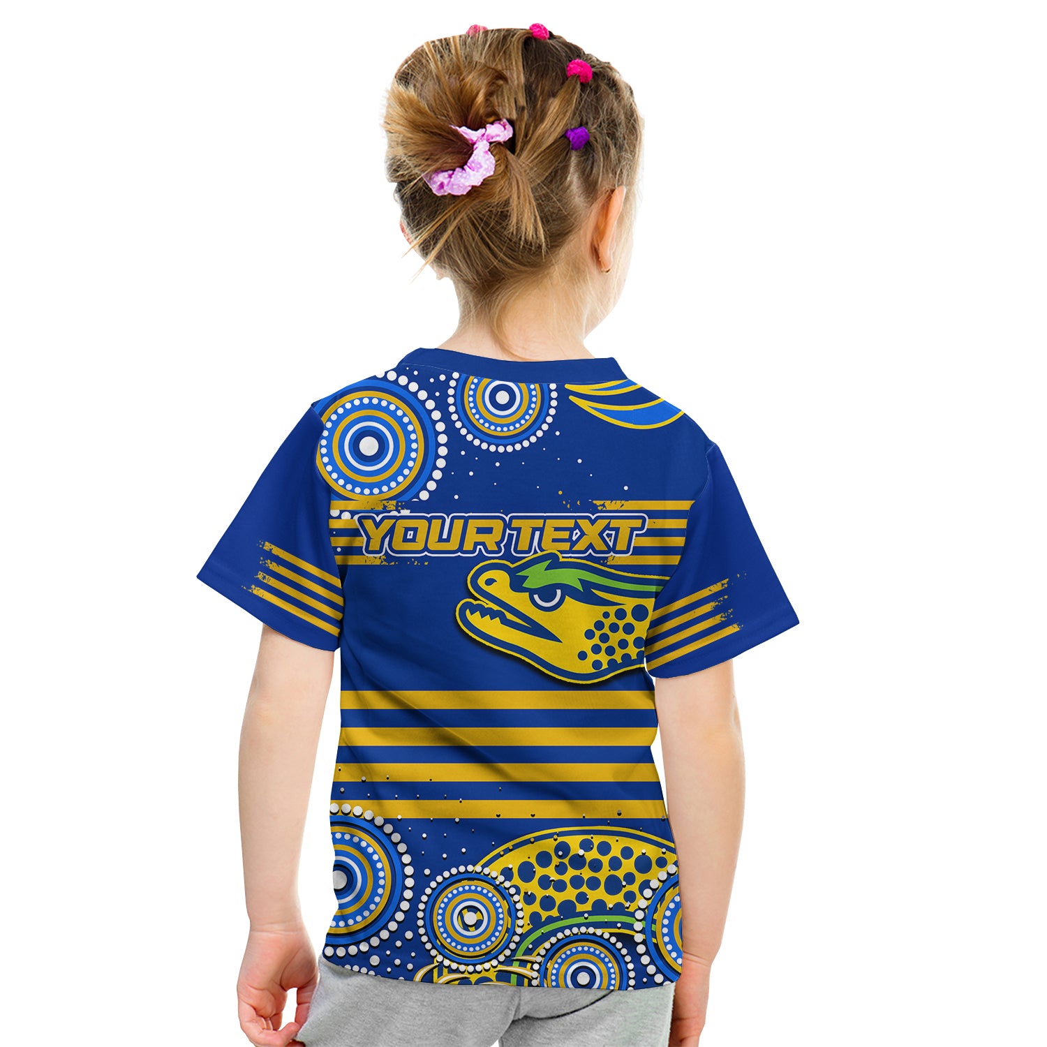 (Custom Personalised) Eels Rugby Champions 2022 T Shirt KID - Vibe Hoodie Shop