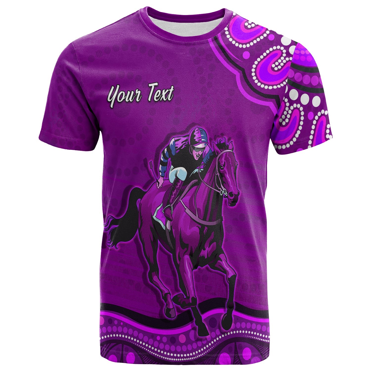 (Custom Personalised) Launceston Cup 2022 T shirt Australia Aboriginal Purple Horse Lovers - Vibe Hoodie Shop