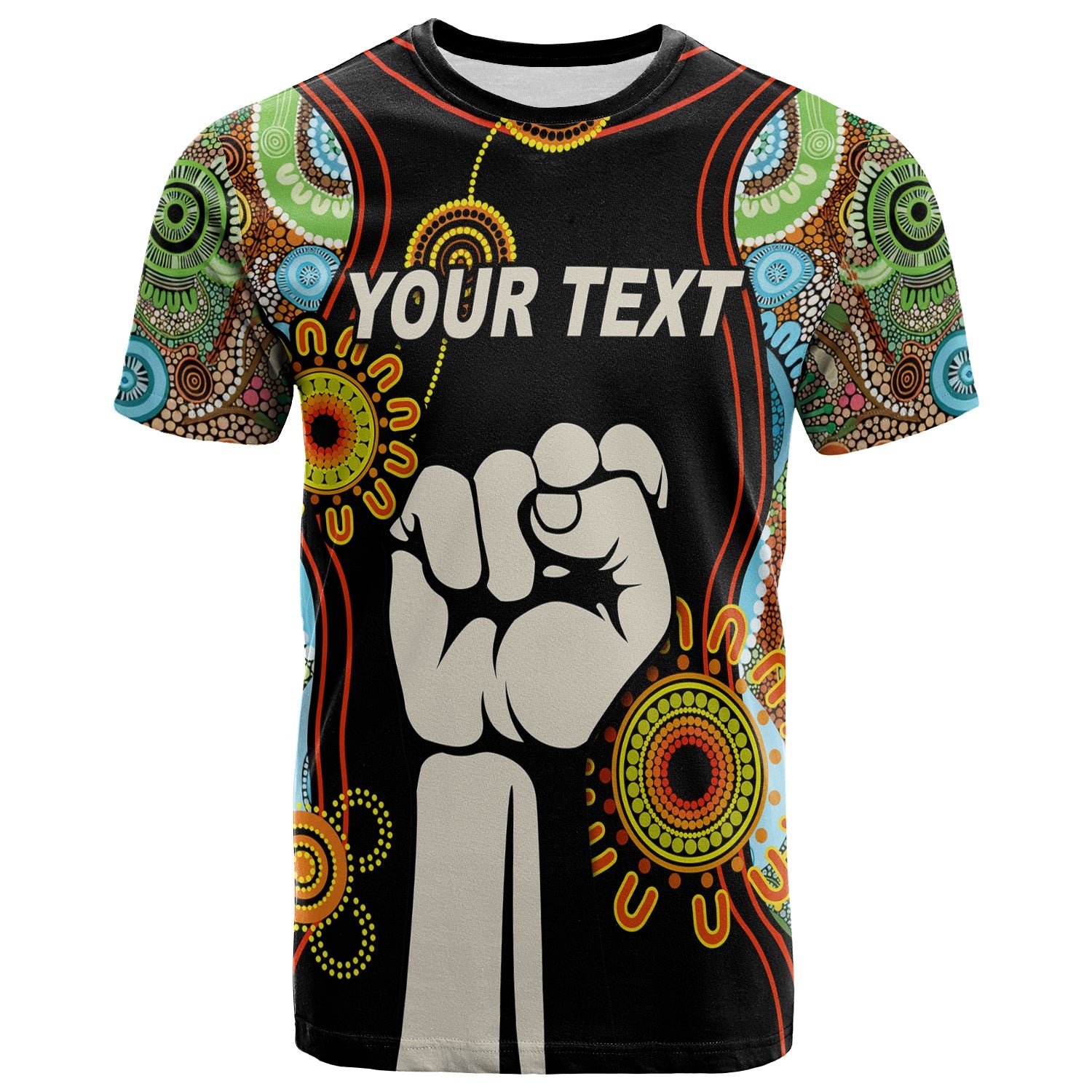 (Custom Personalised) NAIDOC 2022 T shirt Proud History of Getting Up Standing Up and Showing Up - Vibe Hoodie Shop