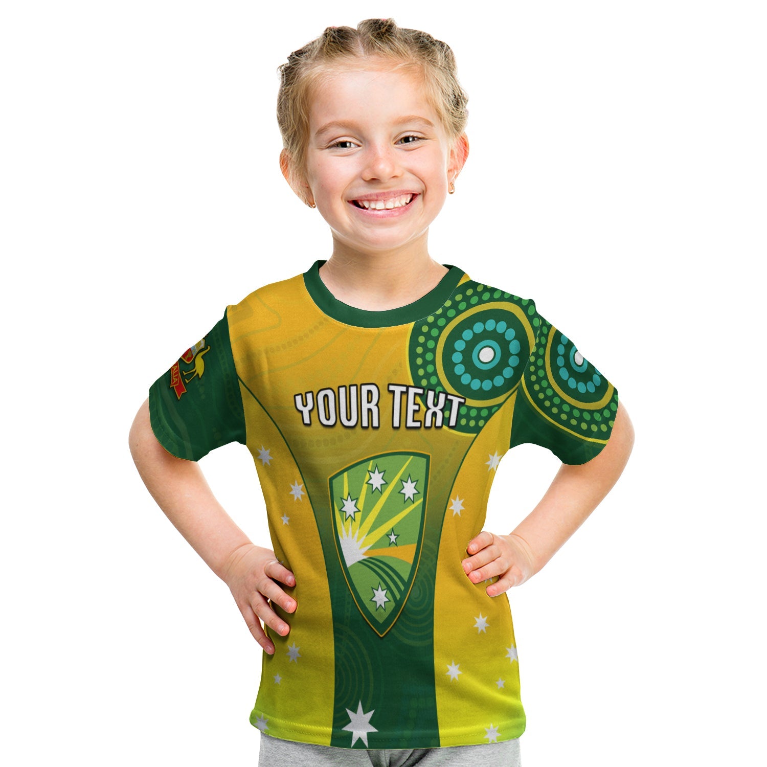 (Custom Personalised) Cricket Australia T shirt KID Unique Aboriginal - Vibe Hoodie Shop