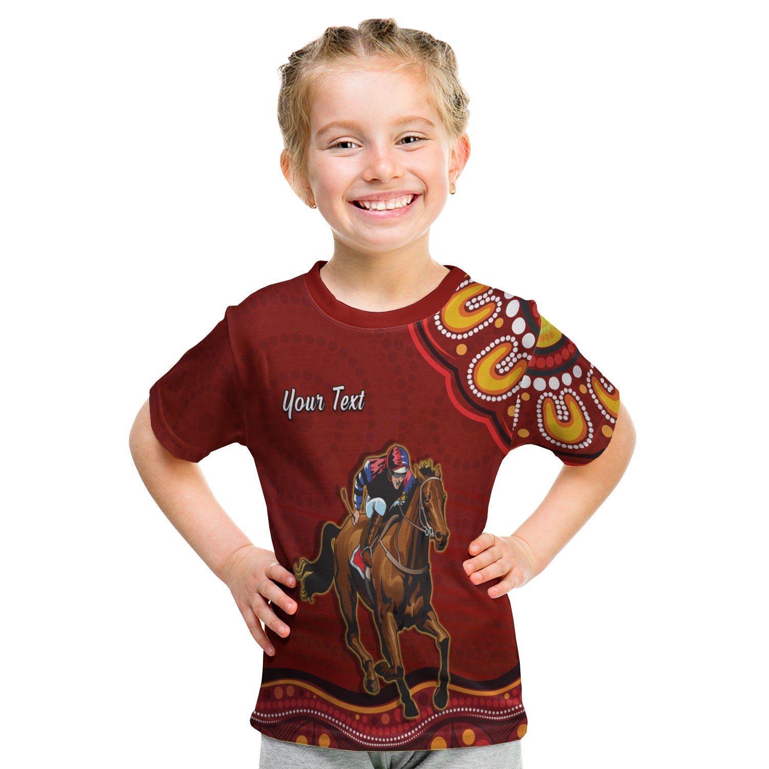 (Custom Personalised) Launceston Cup 2022 T shirt KID Australia Aboriginal Red Horse Lovers - Vibe Hoodie Shop