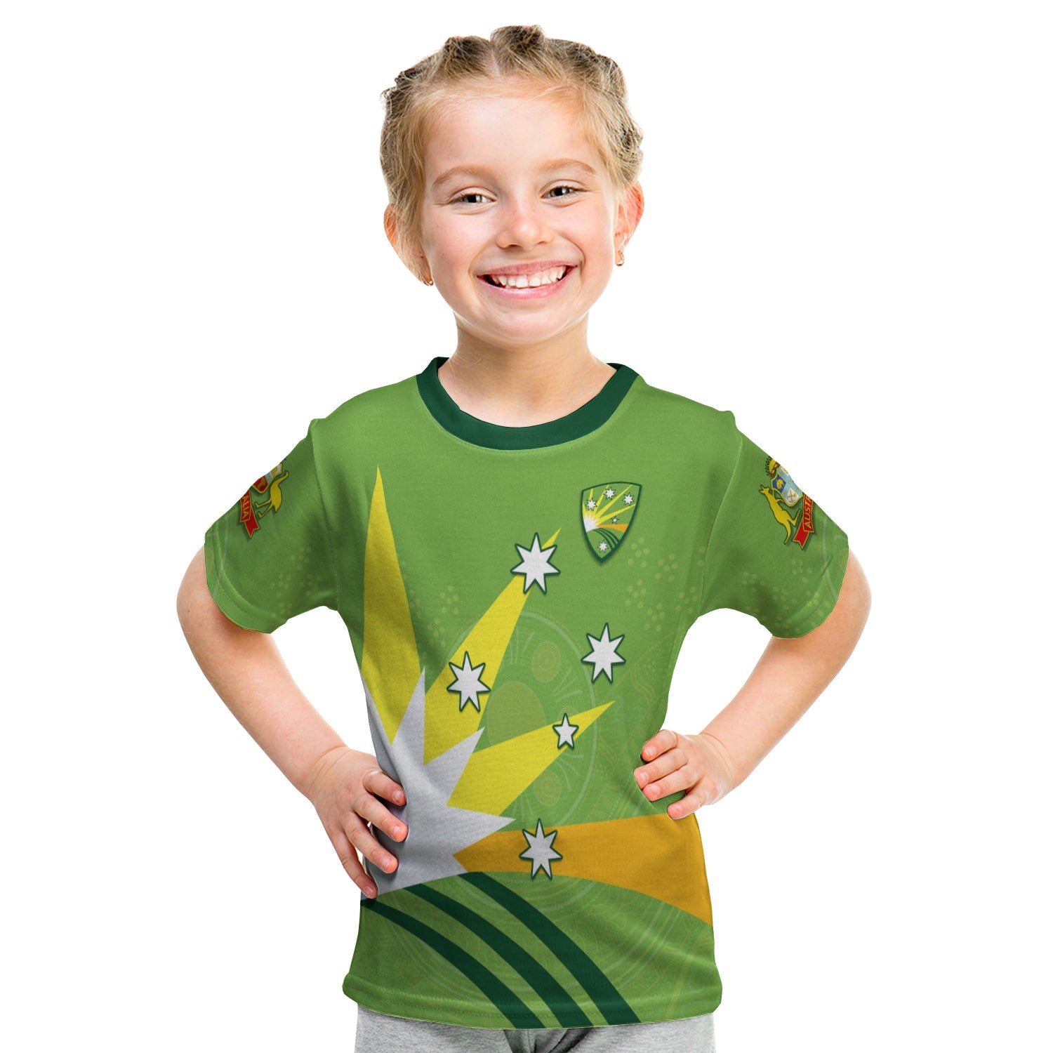 (Custom Personalised) Cricket Australia T shirt KID Proud Aussie Aboriginal - Vibe Hoodie Shop