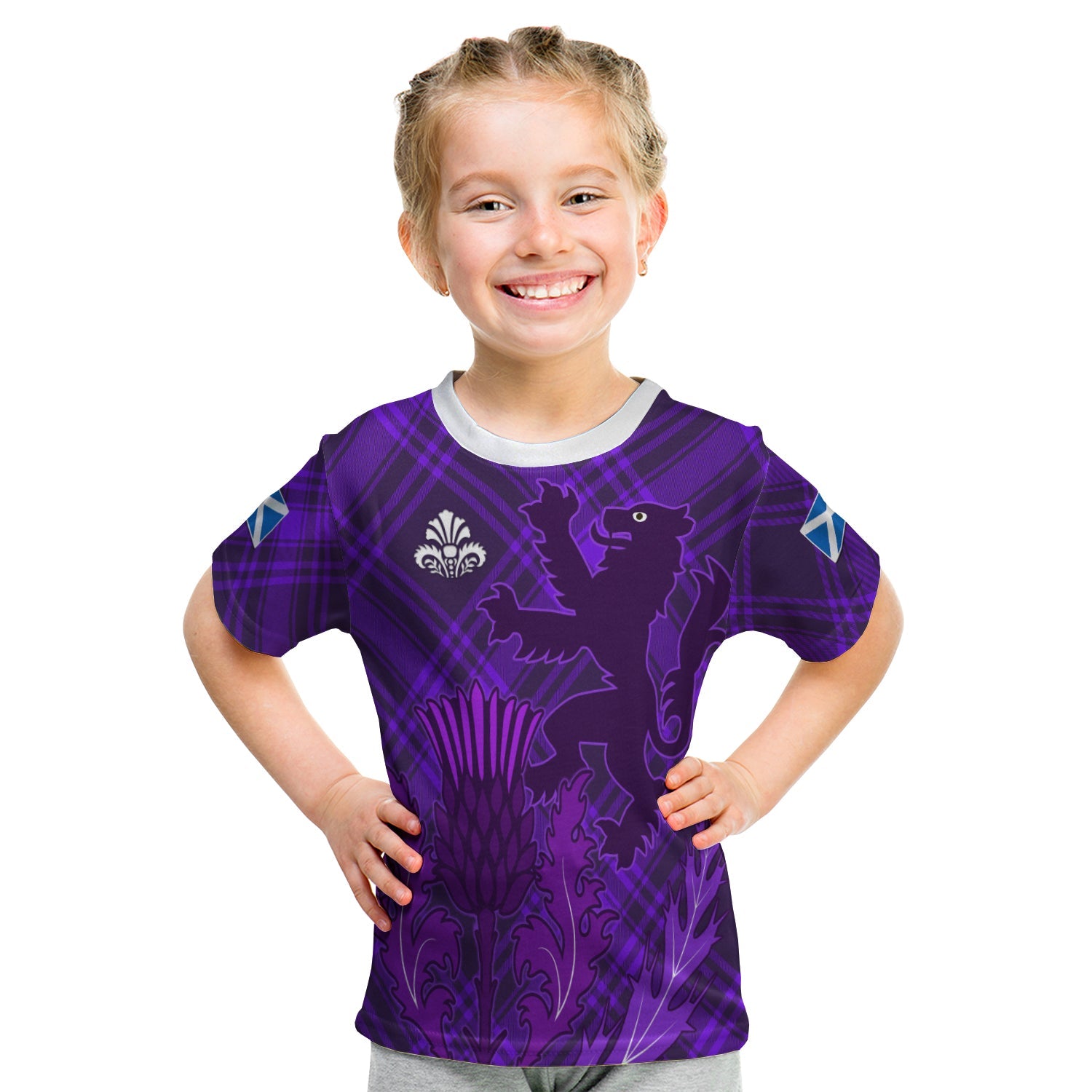 Scotland T shirt KID Thistle Scottish Be Unique - Vibe Hoodie Shop