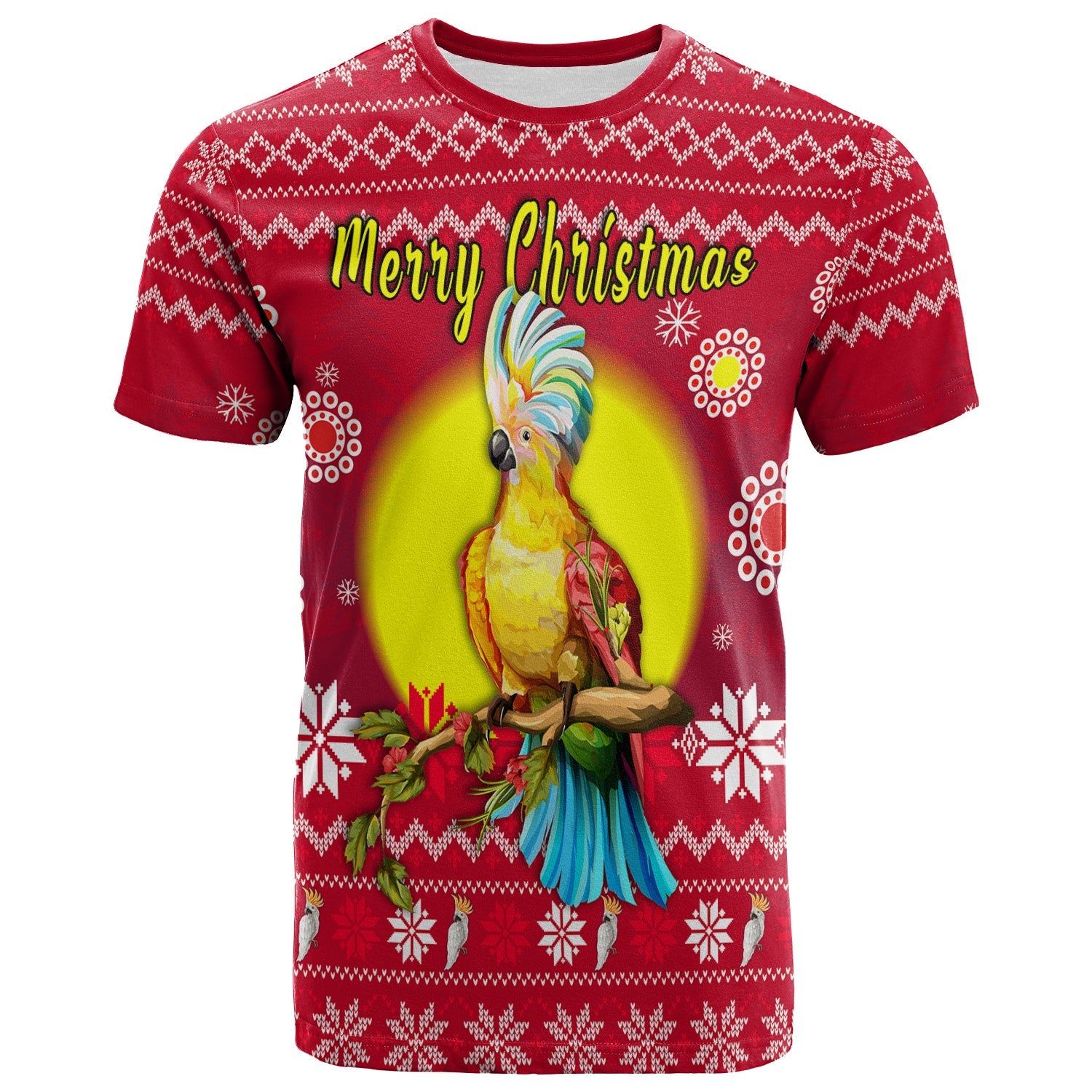Australia Christmas T shirt Be Loved Cockatoo - Vibe Hoodie Shop