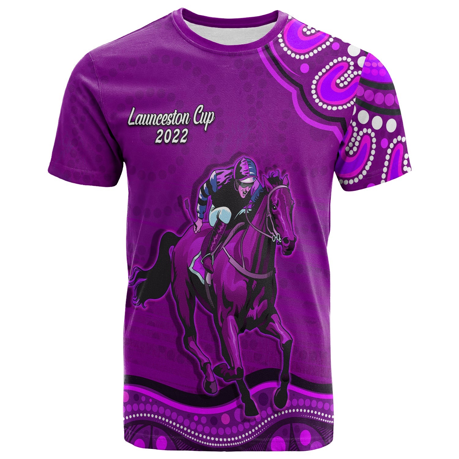 Launceston Cup 2022 T shirt Australia Aboriginal Purple Horse Lovers - Vibe Hoodie Shop