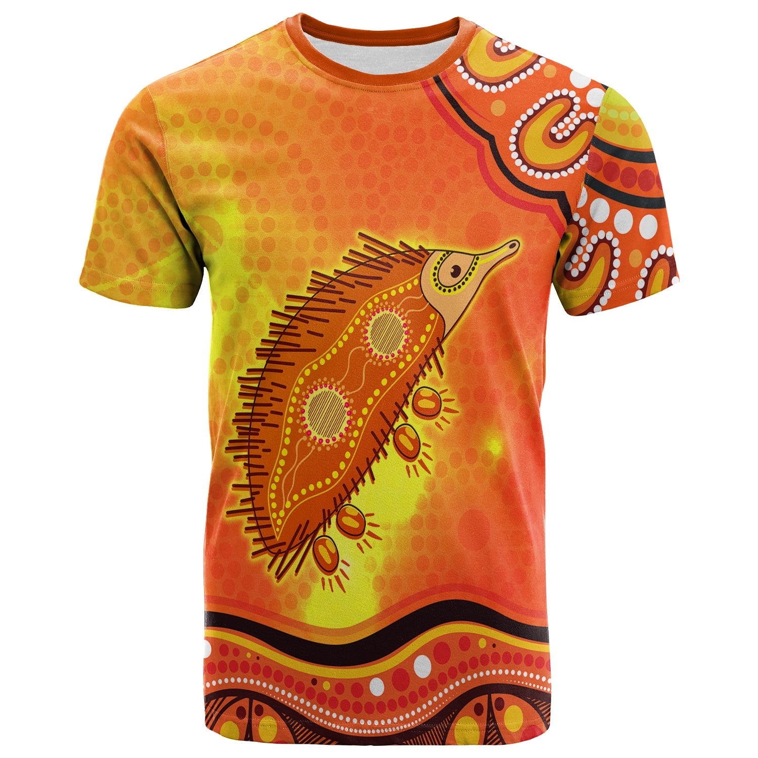 (Custom Personalised) Echidna Aboriginal T shirt Australian Animal - Vibe Hoodie Shop