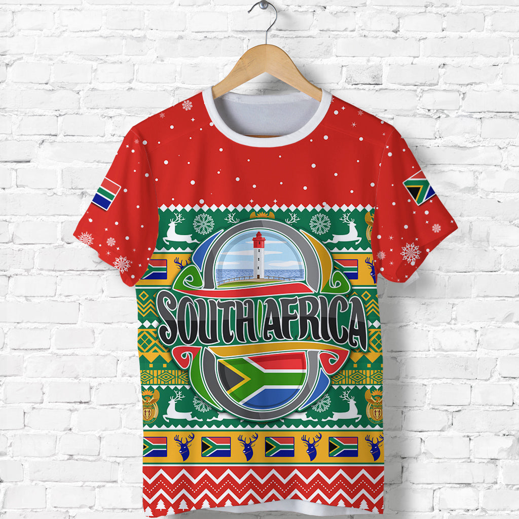 South Africa Christmas T shirt African Springboks - Vibe Hoodie Shop
