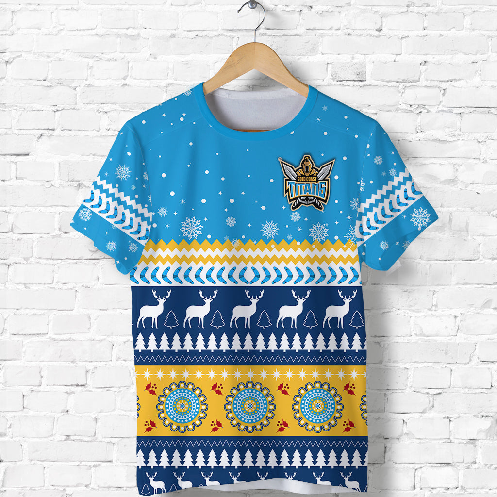 Titans T shirt Christmas Gold Coast - Vibe Hoodie Shop