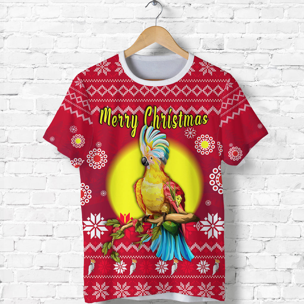 Australia Christmas T shirt Be Loved Cockatoo - Vibe Hoodie Shop