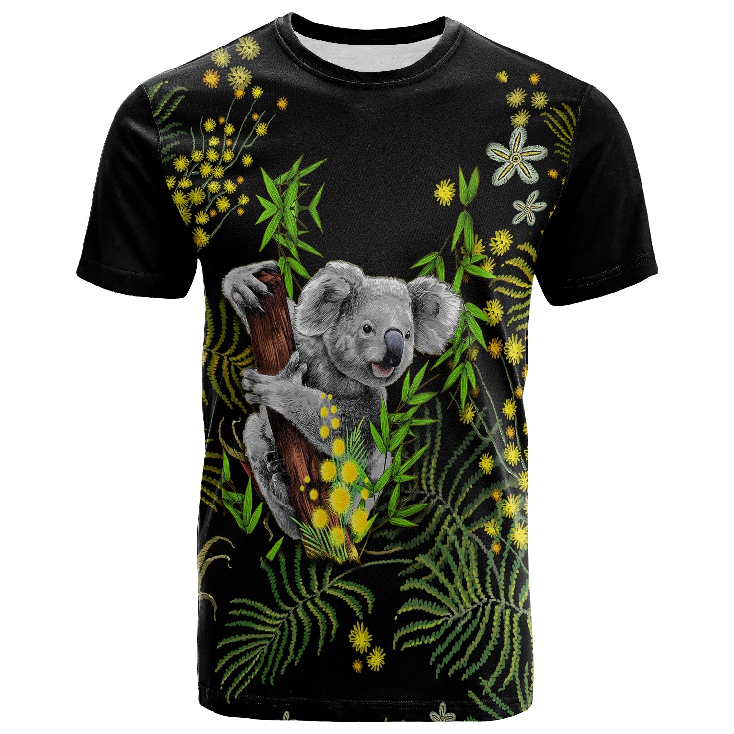 (Custom Personalised) Golden Wattle T shirt Koala Australia Acacia Pycnantha Version Simple - Vibe Hoodie Shop