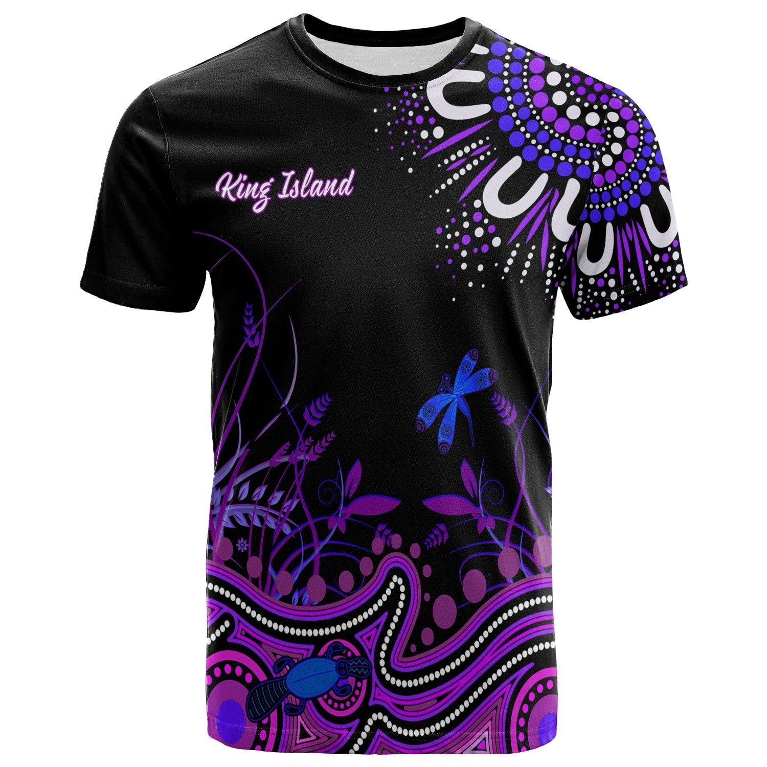 Happy King Islands Show T shirt Aboriginal Tasmania Australia Version Purple - Vibe Hoodie Shop