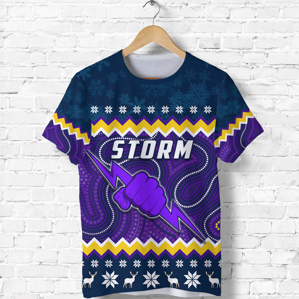 Storm T shirt Christmas Melbourne Mix Indigenous - Vibe Hoodie Shop