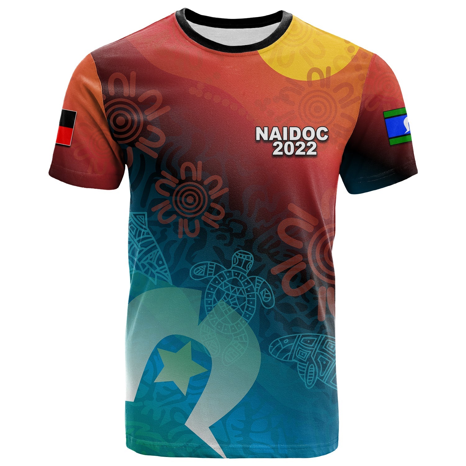 NAIDOC Week 2022 T shirt Indigenous Flag Australia Aboriginal - Vibe Hoodie Shop