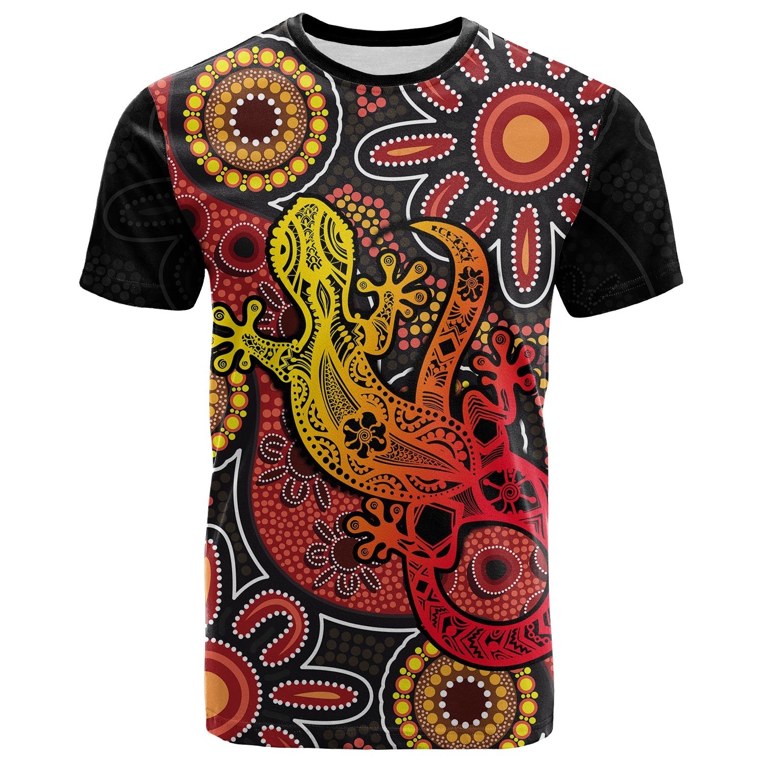 (Custom Personalised) Aboriginal Lizard T shirt - Vibe Hoodie Shop