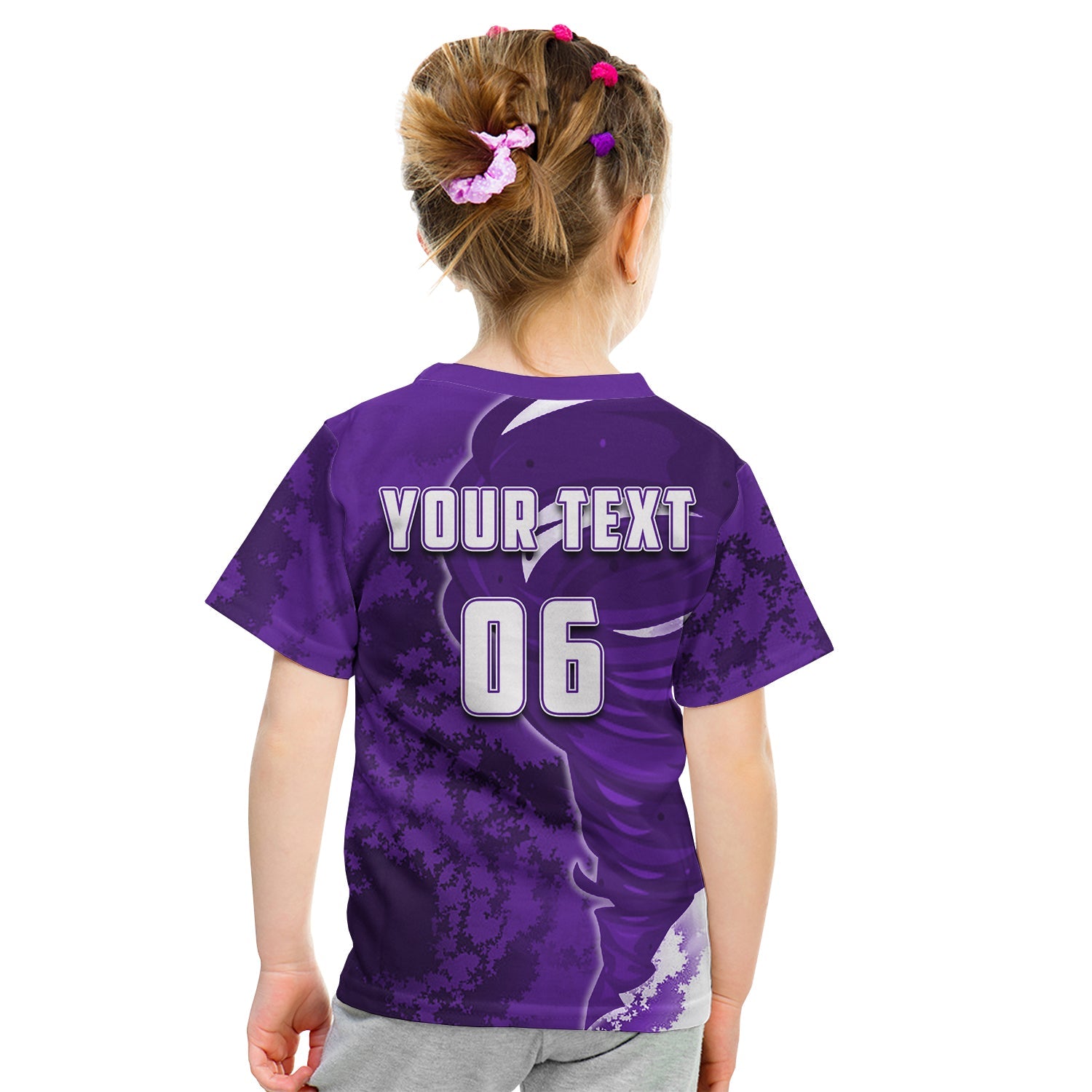 (Custom Personalised And Number) Hobart Hurricanes T shirt KID Cricket Special Style - Vibe Hoodie Shop