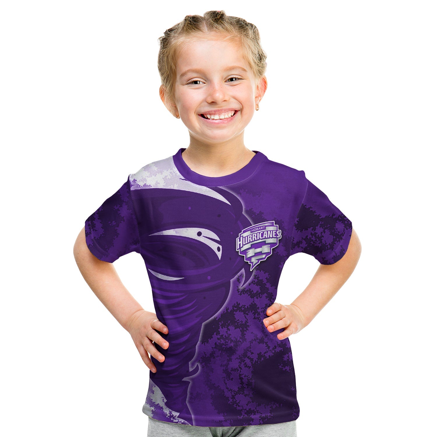 (Custom Personalised And Number) Hobart Hurricanes T shirt KID Cricket Special Style - Vibe Hoodie Shop