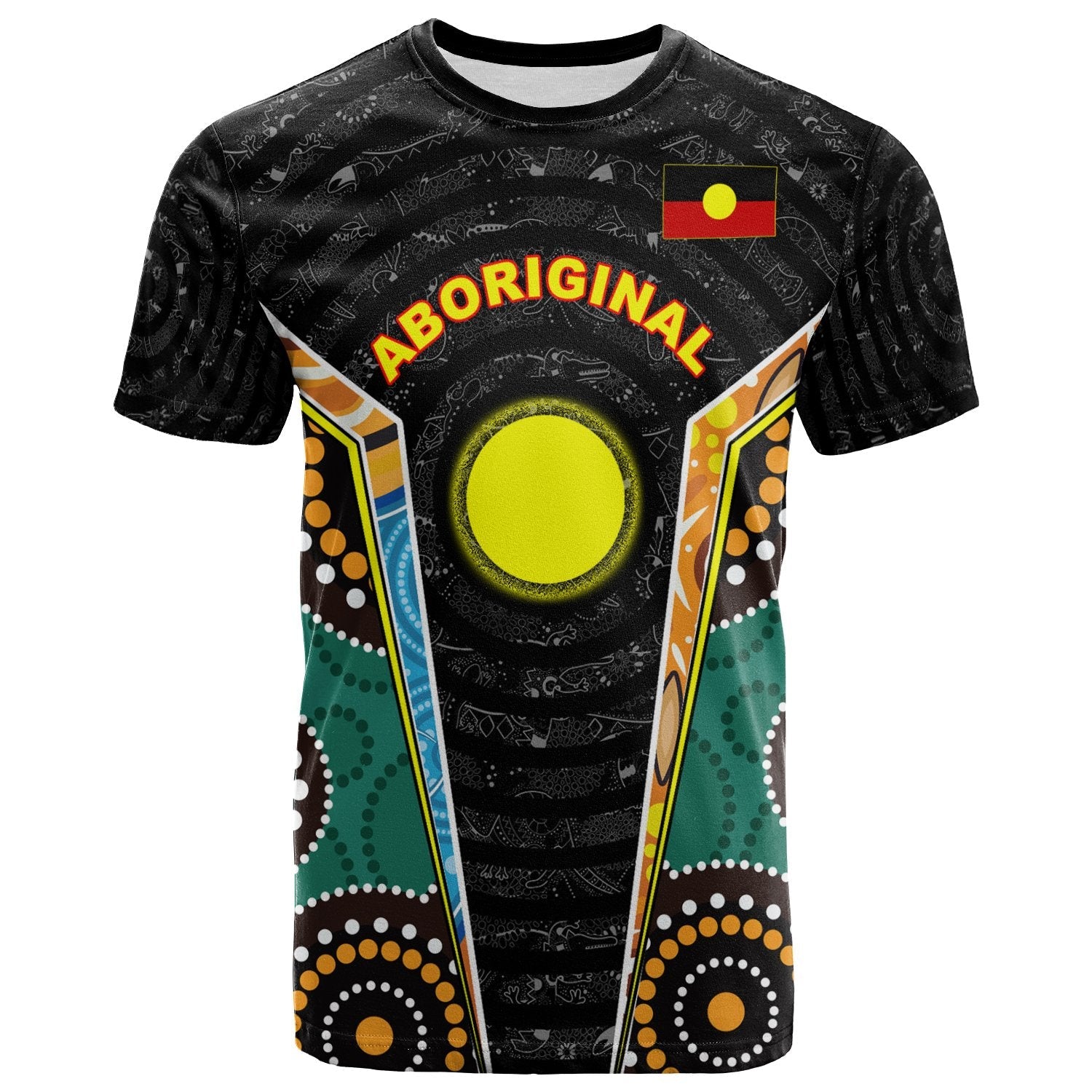 (Custom) T shirts - Aboriginal Lives Matter Style Tornado - Vibe Hoodie Shop