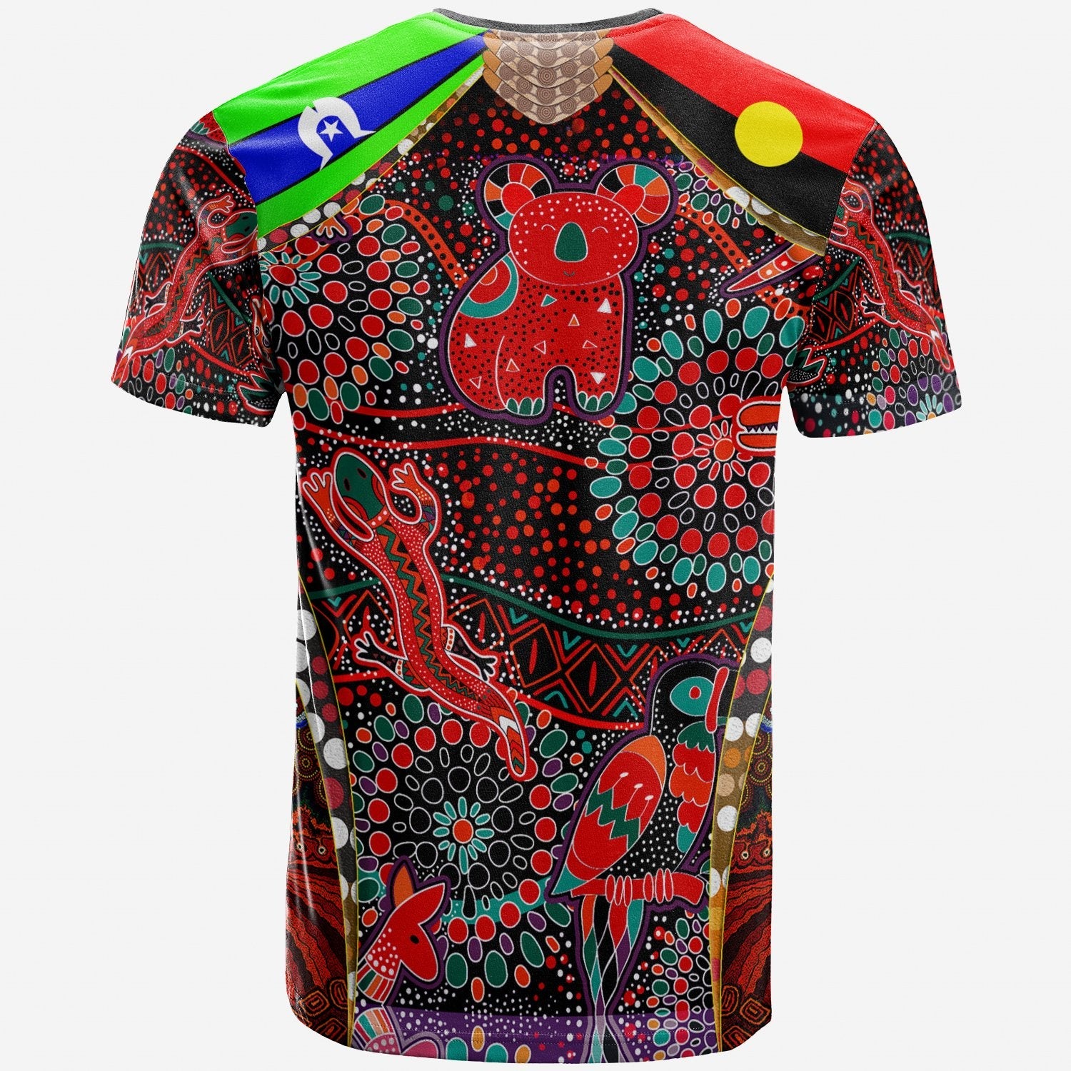 Aboriginal T shirt - Animal Dot Patterns - Vibe Hoodie Shop