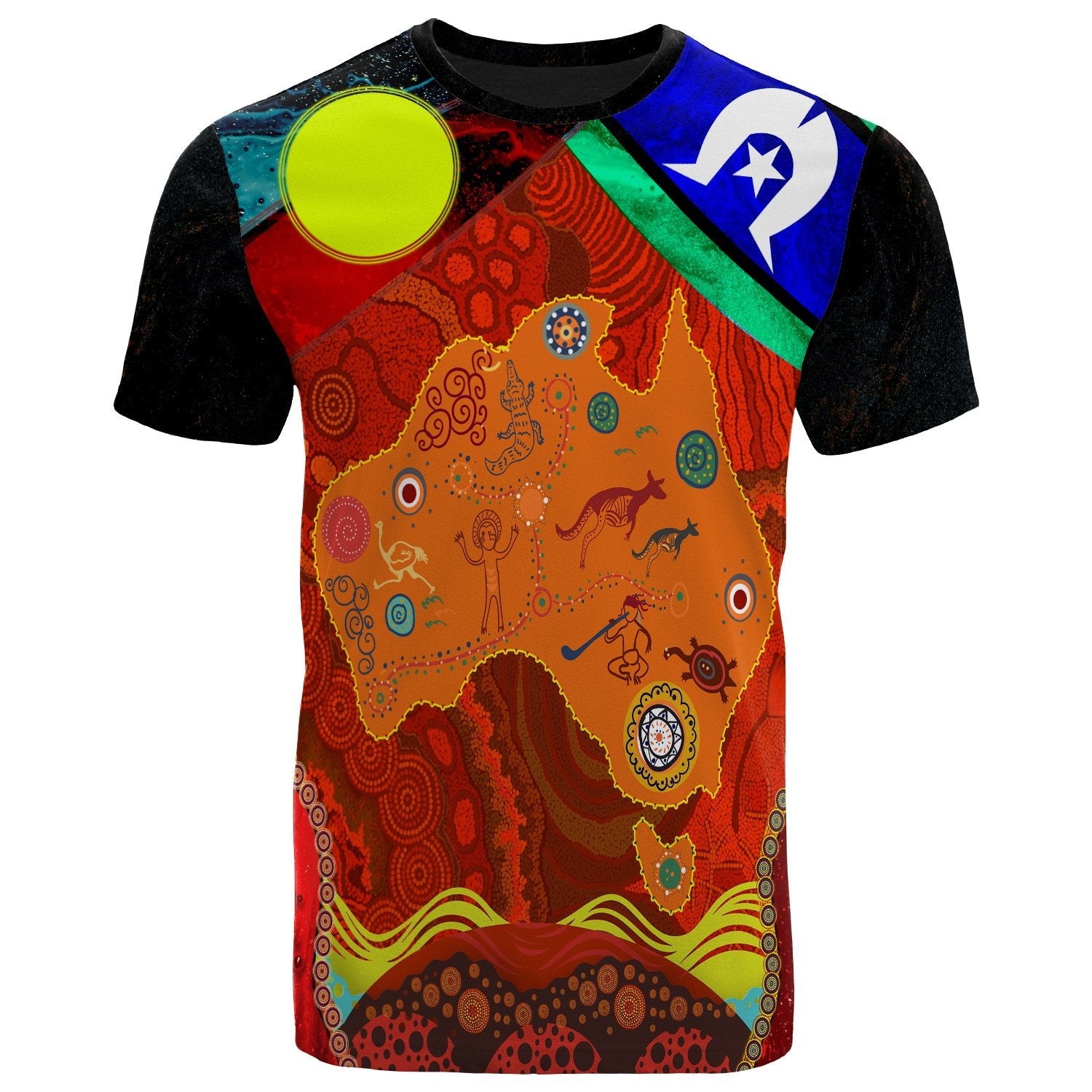 Aboriginal T shirt - NAIDOC Week 2020 Version Red - Vibe Hoodie Shop