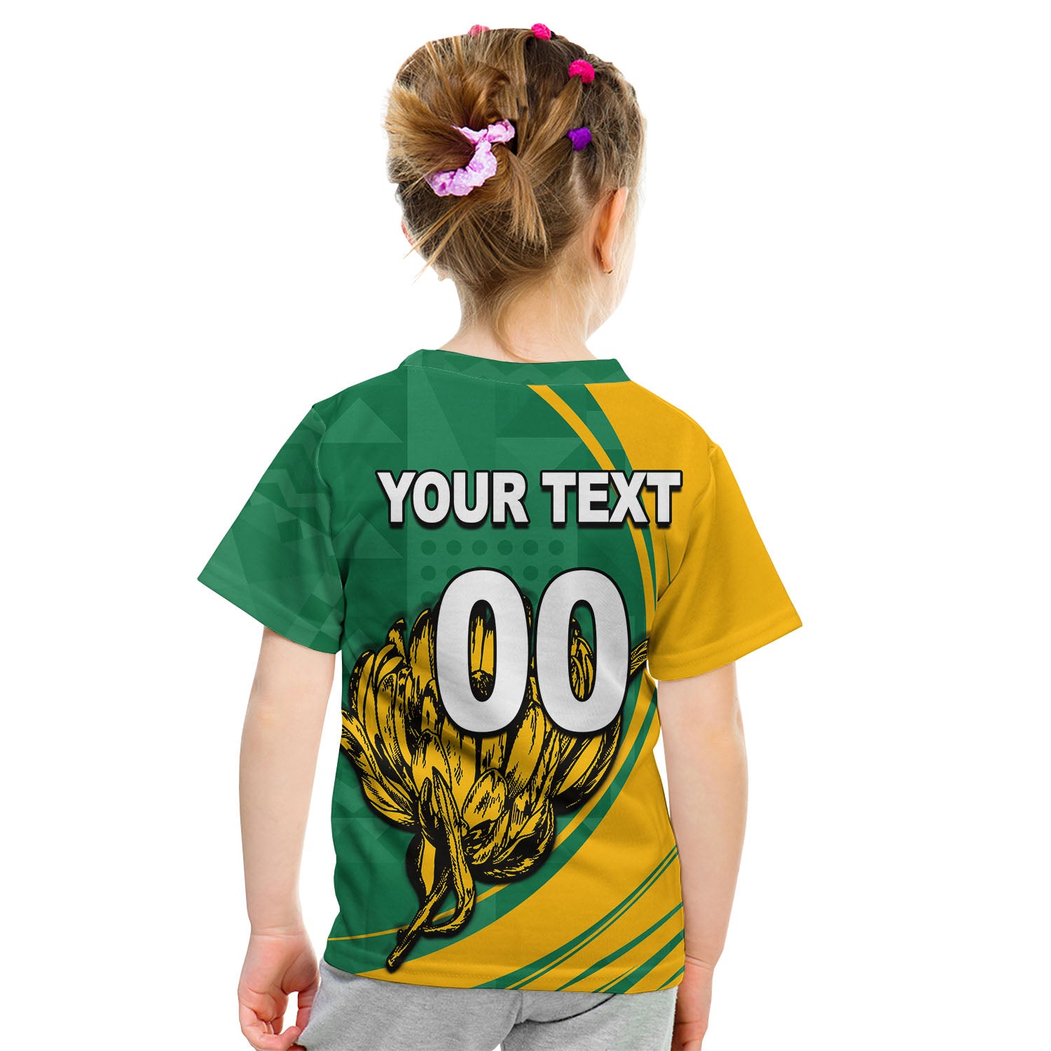 (Custom Personalised And Number) South Africa Cricket Men's T20 World Cup T Shirt KID - Vibe Hoodie Shop