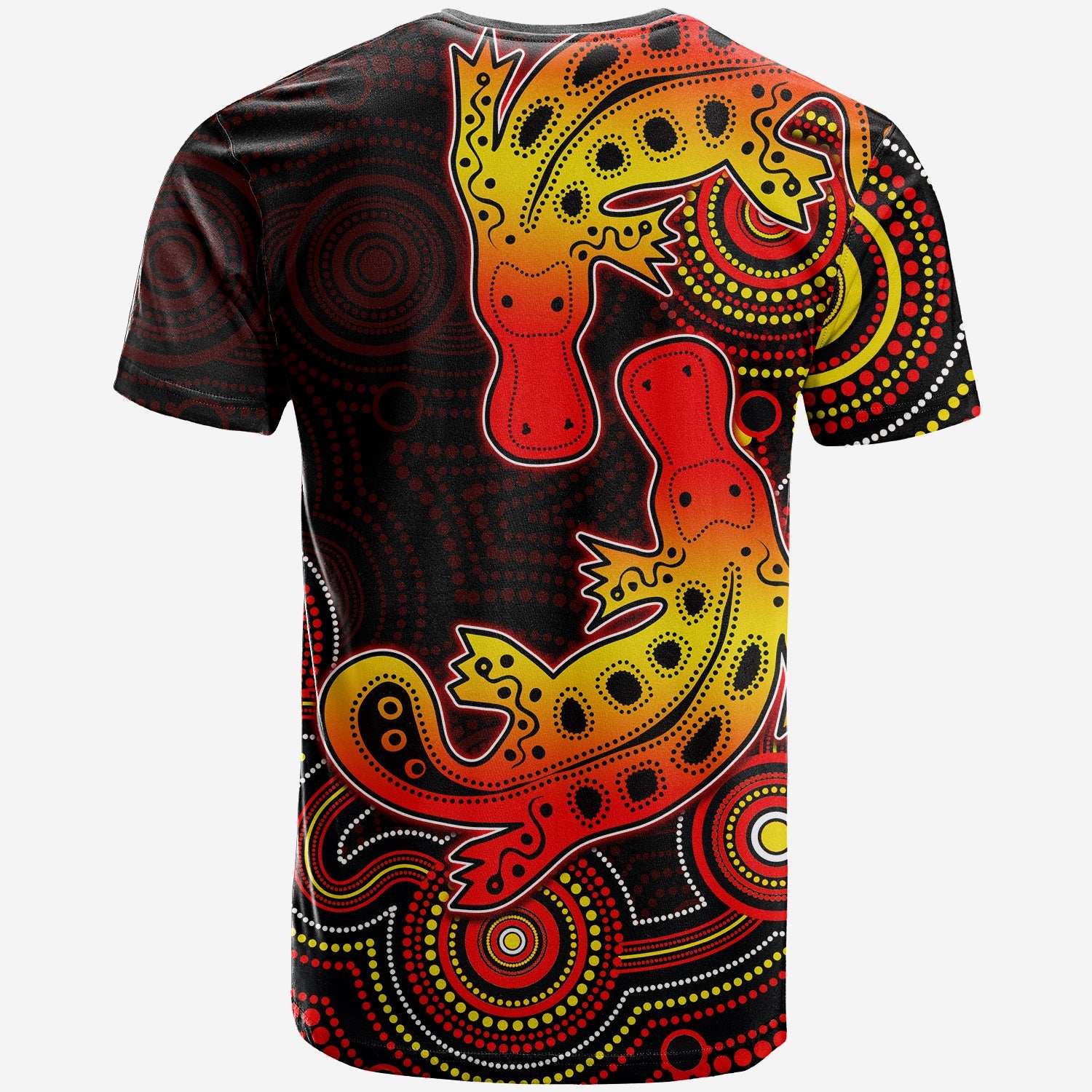 (Custom Personalised) Aboriginal Platypus T shirt Dot Patterns Style No.2 - Vibe Hoodie Shop