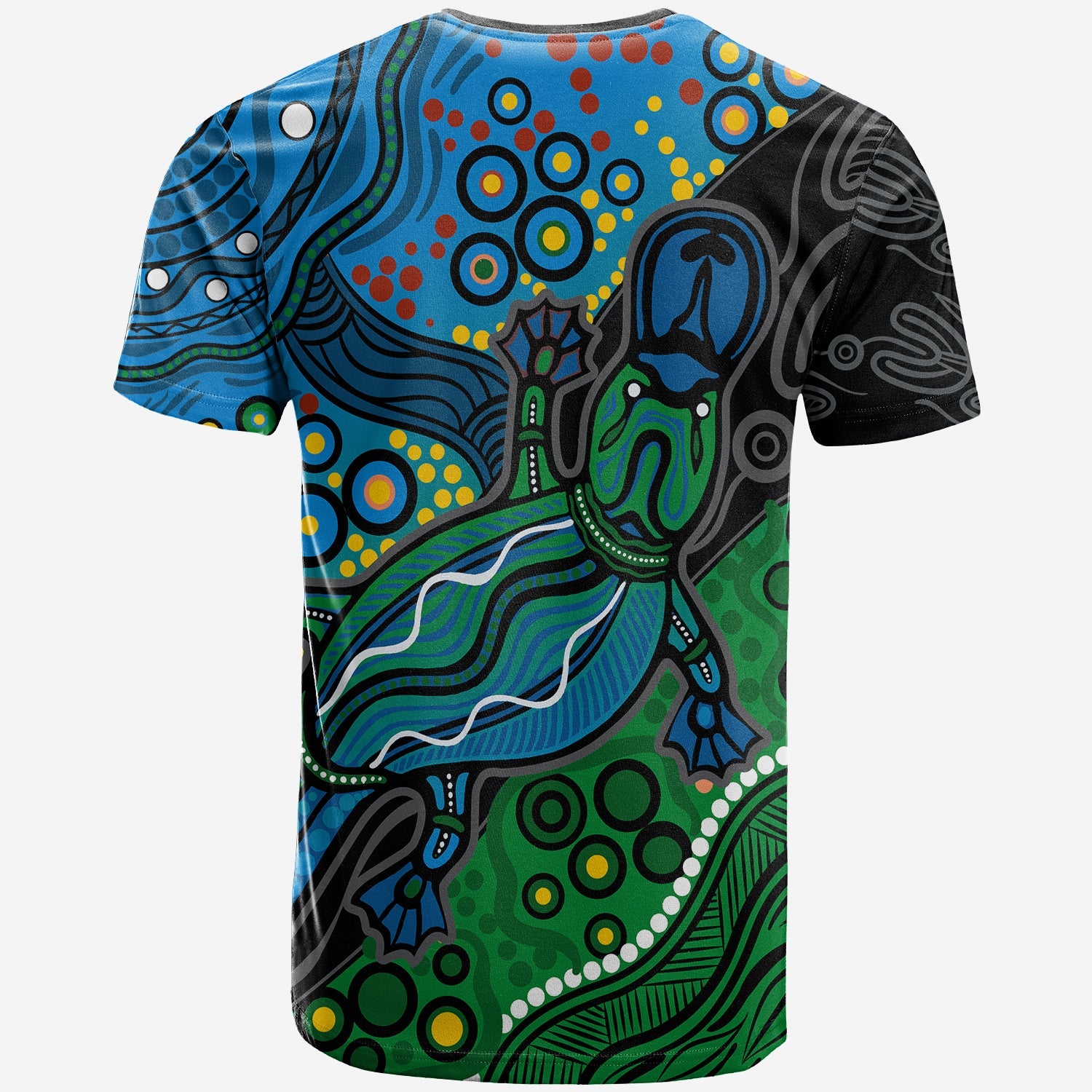 Aboriginal Platypus T shirt Tribal No.2 - Vibe Hoodie Shop