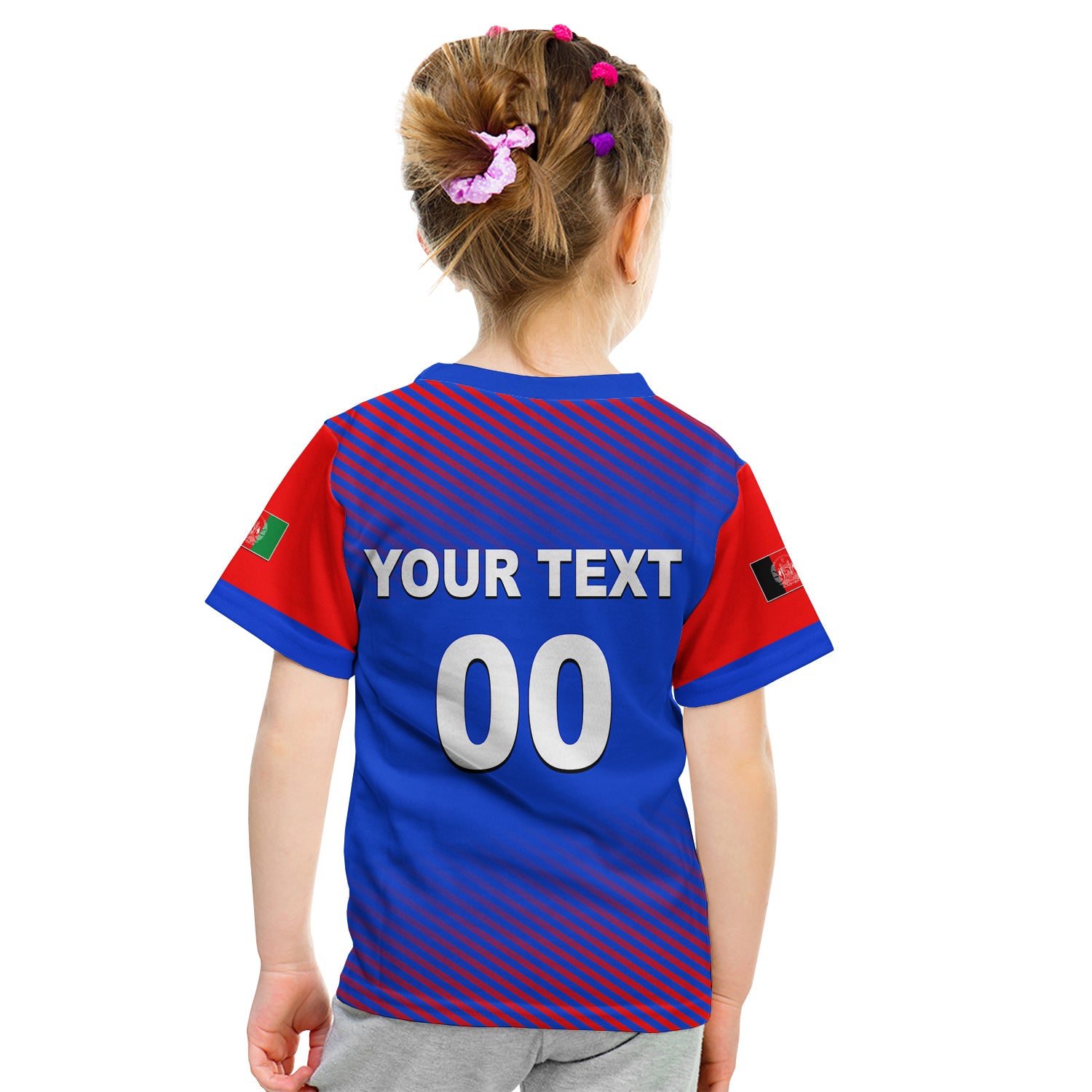 (Custom Personalised And Number) Afghanistan Cricket Men's T20 World Cup T Shirt KID - Vibe Hoodie Shop