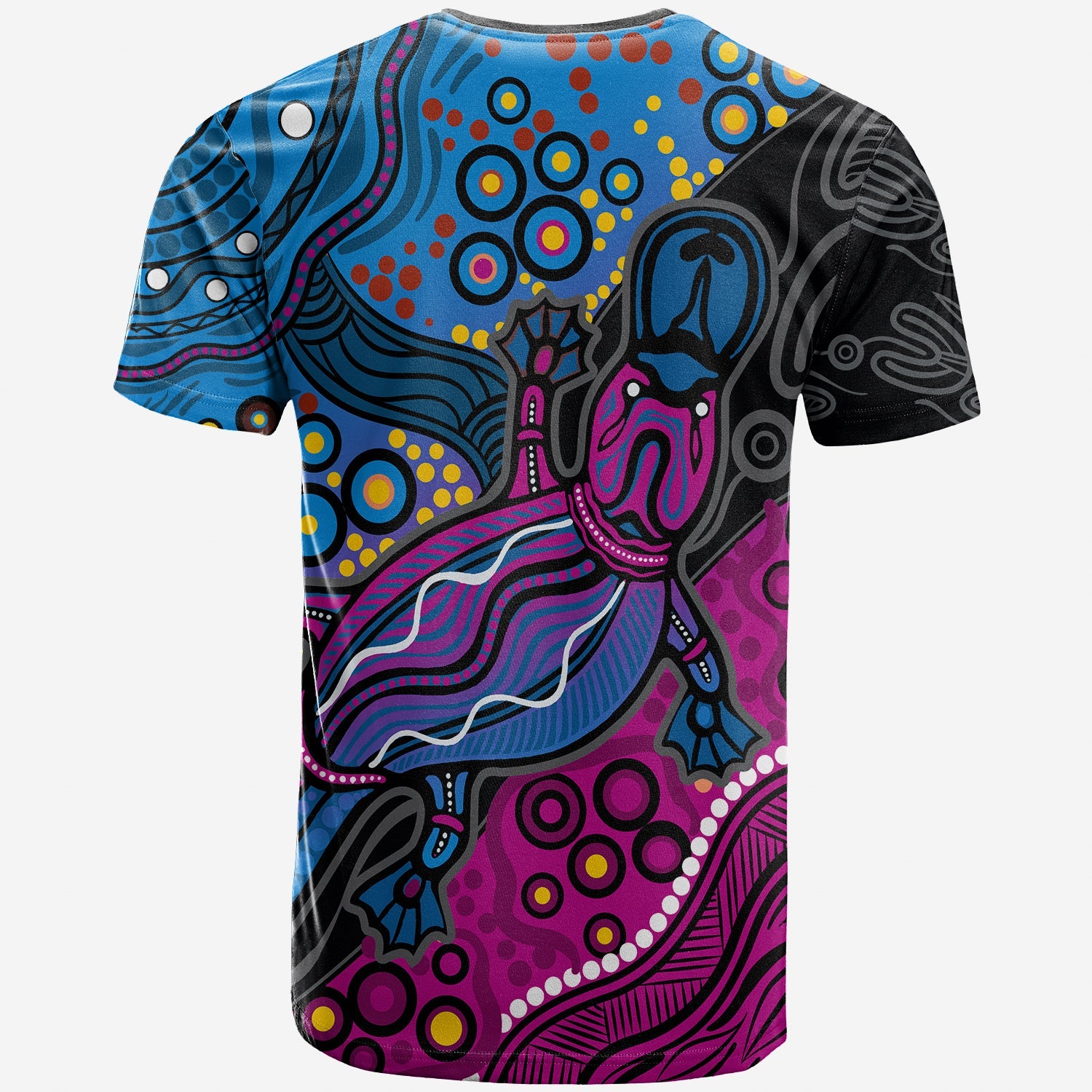 Aboriginal Platypus T shirt Tribal No.3 - Vibe Hoodie Shop