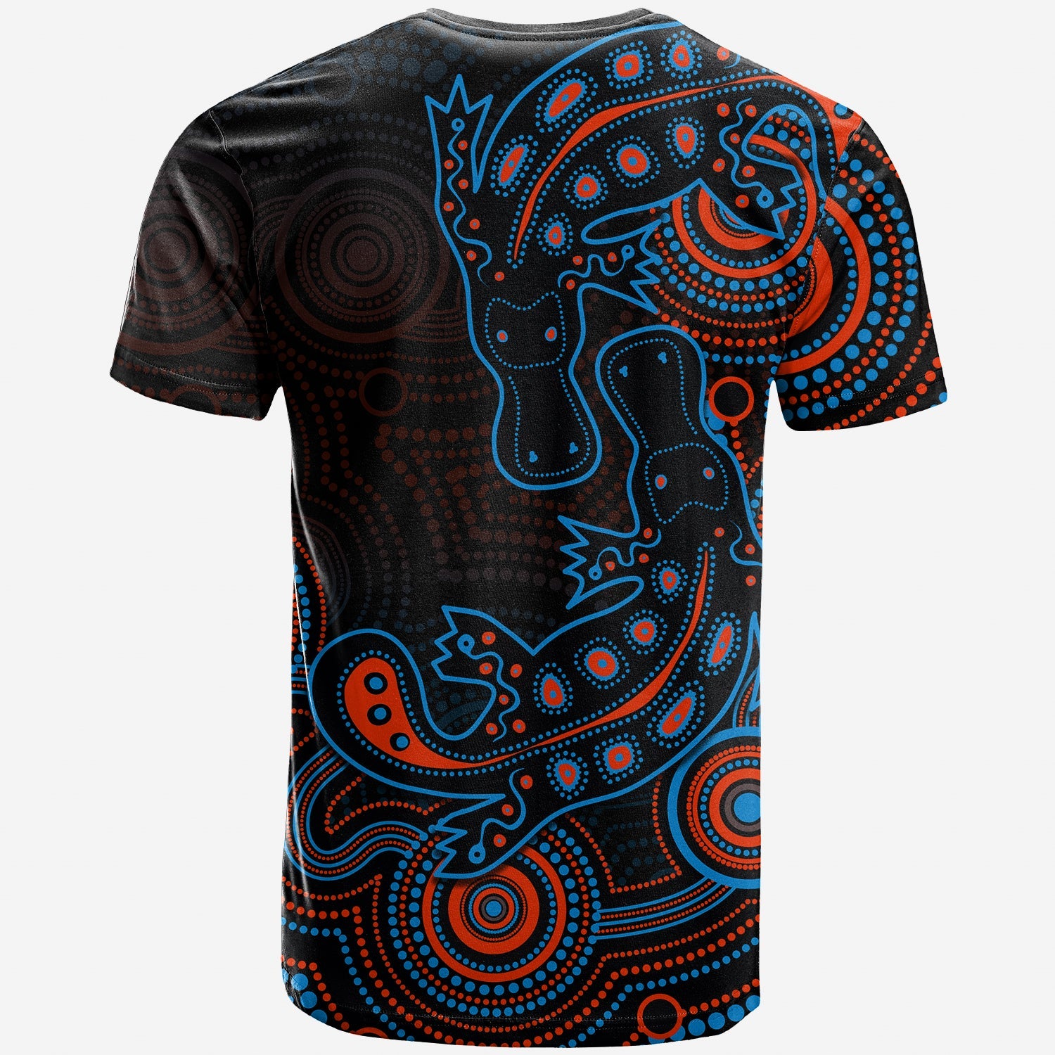 (Custom Personalised) Aboriginal Platypus T shirt Dot Patterns Style No.4 - Vibe Hoodie Shop