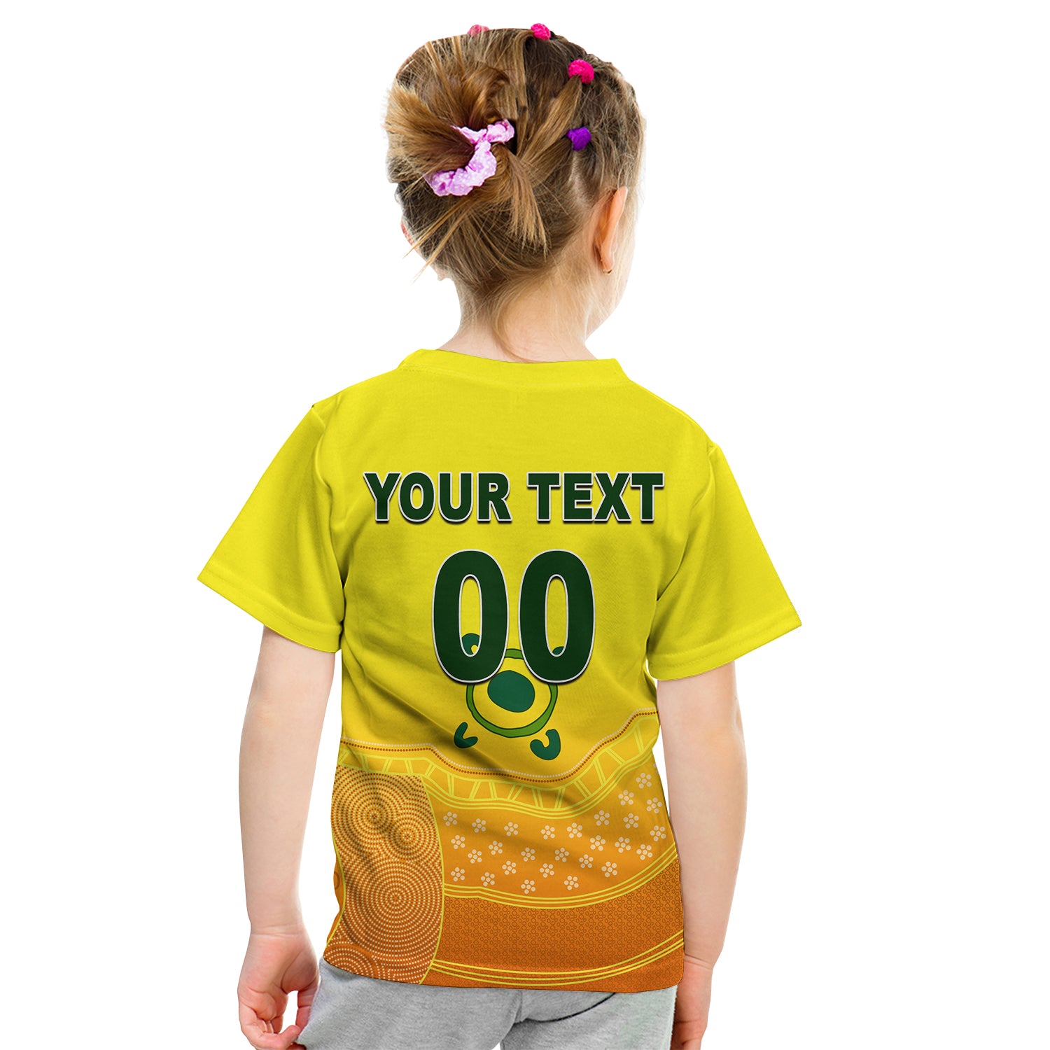 (Custom Personalised And Number) Australia Cricket Jersey 2022 T Shirt KID - Vibe Hoodie Shop