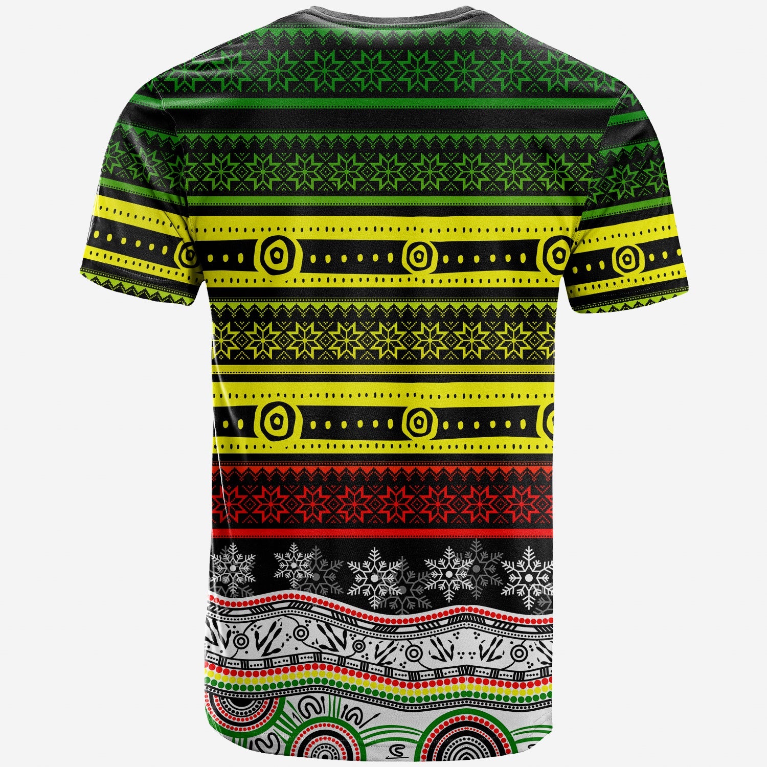 Penrith Panthers T shirt Christmas Mix Aboriginal - Vibe Hoodie Shop