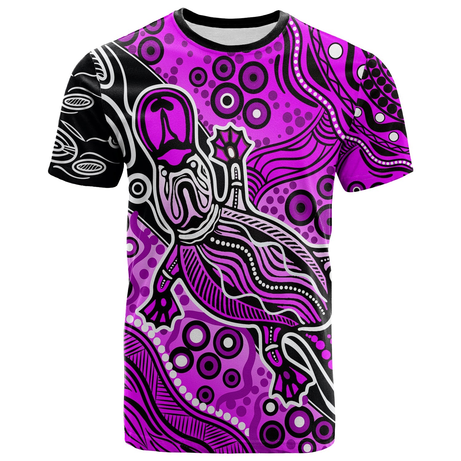 Aboriginal Platypus T shirt Tribal No.1 - Vibe Hoodie Shop