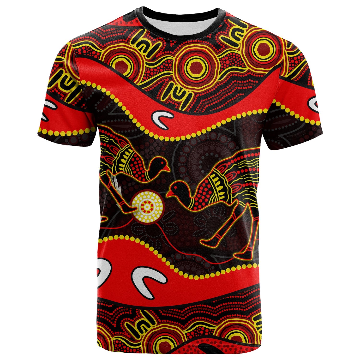 Emu Aboriginal T shirt Style No.2 - Vibe Hoodie Shop