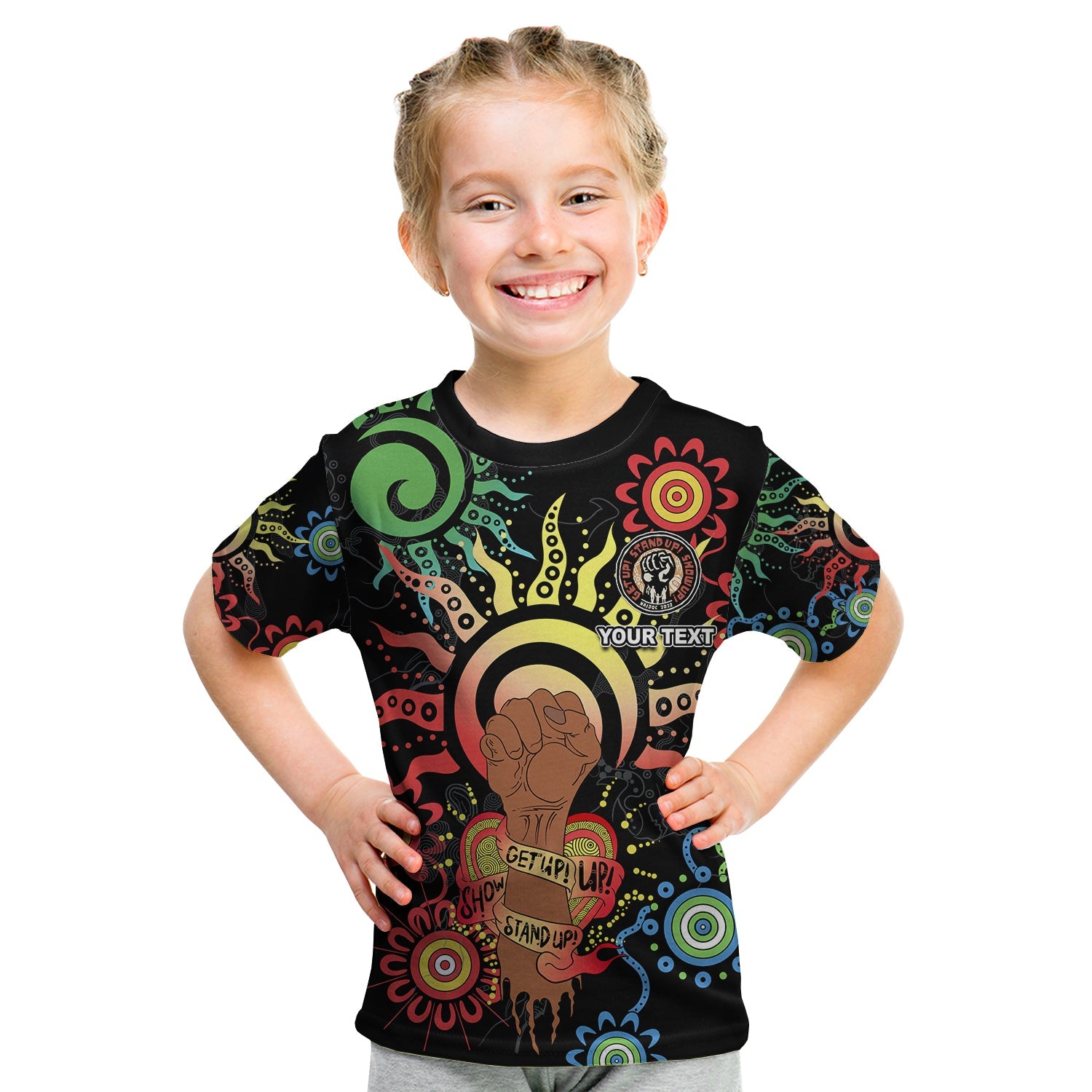 (Custom Personalised) NAIDOC Week 2022 T shirt KID Let's Fight Together - Vibe Hoodie Shop