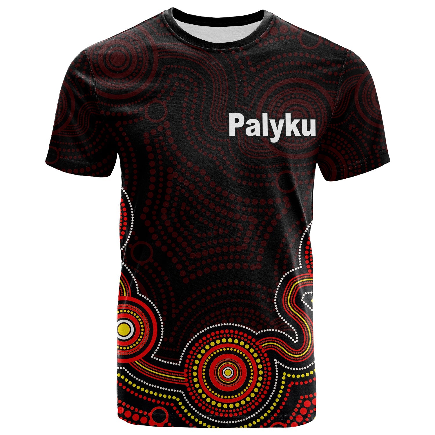 (Custom Personalised) Aboriginal T Shirt Dot Patterns Style - Vibe Hoodie Shop