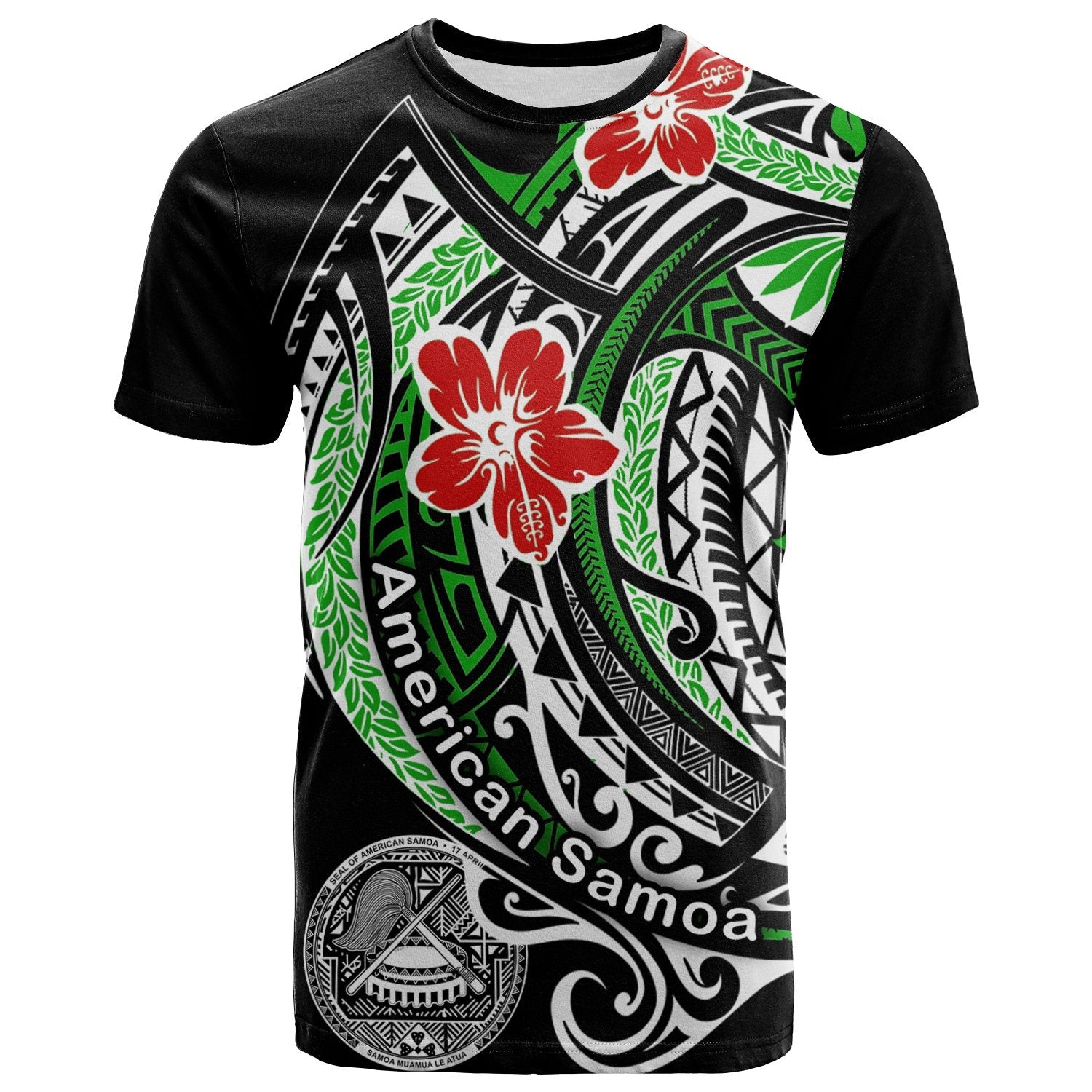 American Samoa T shirts - Forest Green - TT - Vibe Hoodie Shop