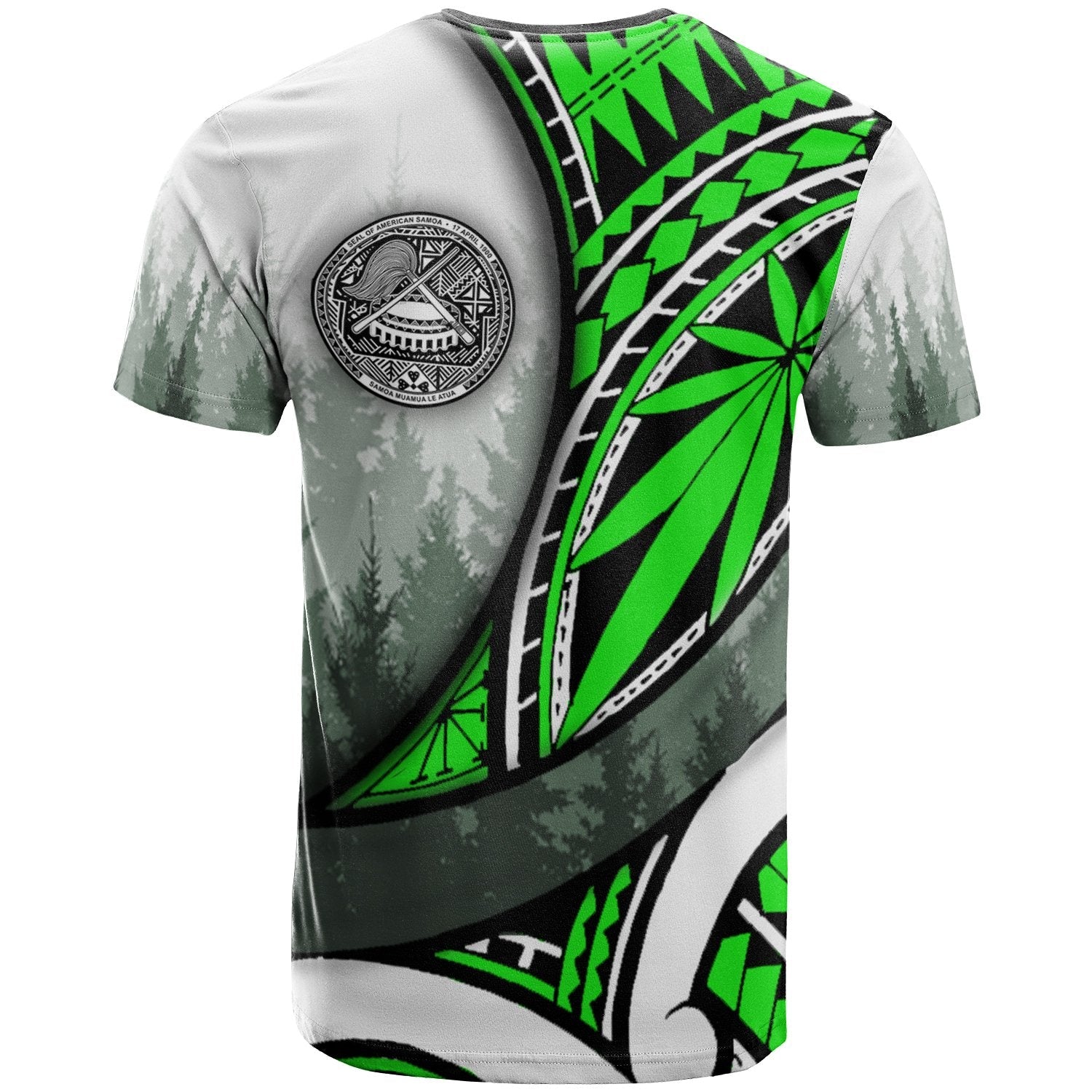 American Samoa T shirts - Forest Green Ver 2 - TT - Vibe Hoodie Shop