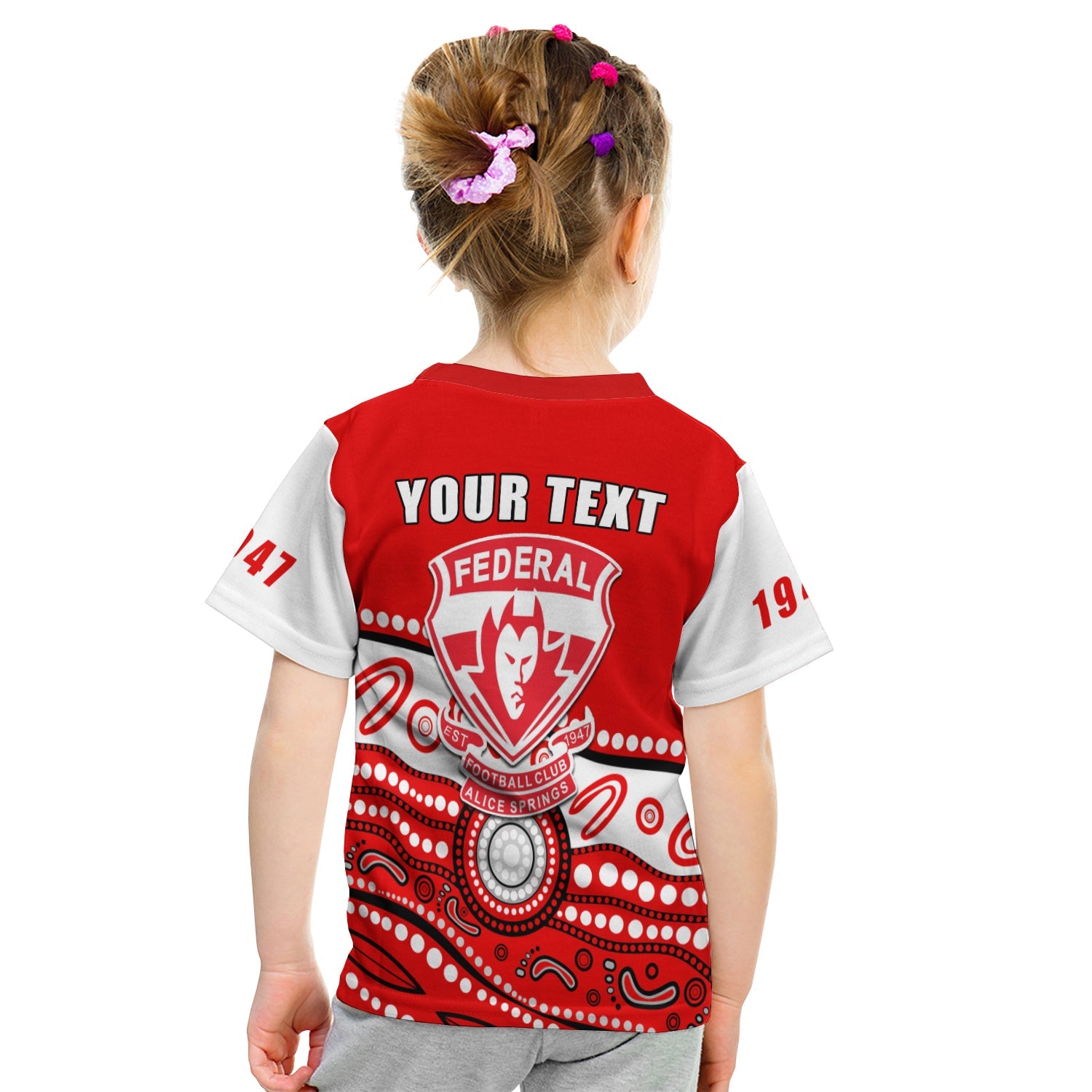 (Custom Personalised) Federal Demons Football Club T shirt KID Indigenous - Vibe Hoodie Shop