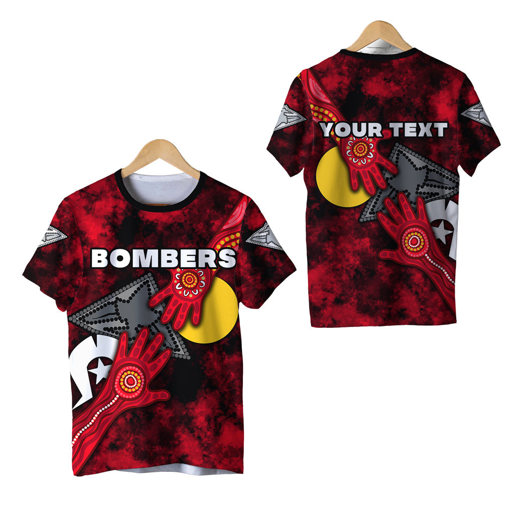 (Custom Personalised) Bombers NAIDOC Week T shirt Essendon Aboriginal Special Ver.2 LT16 - Vibe Hoodie Shop