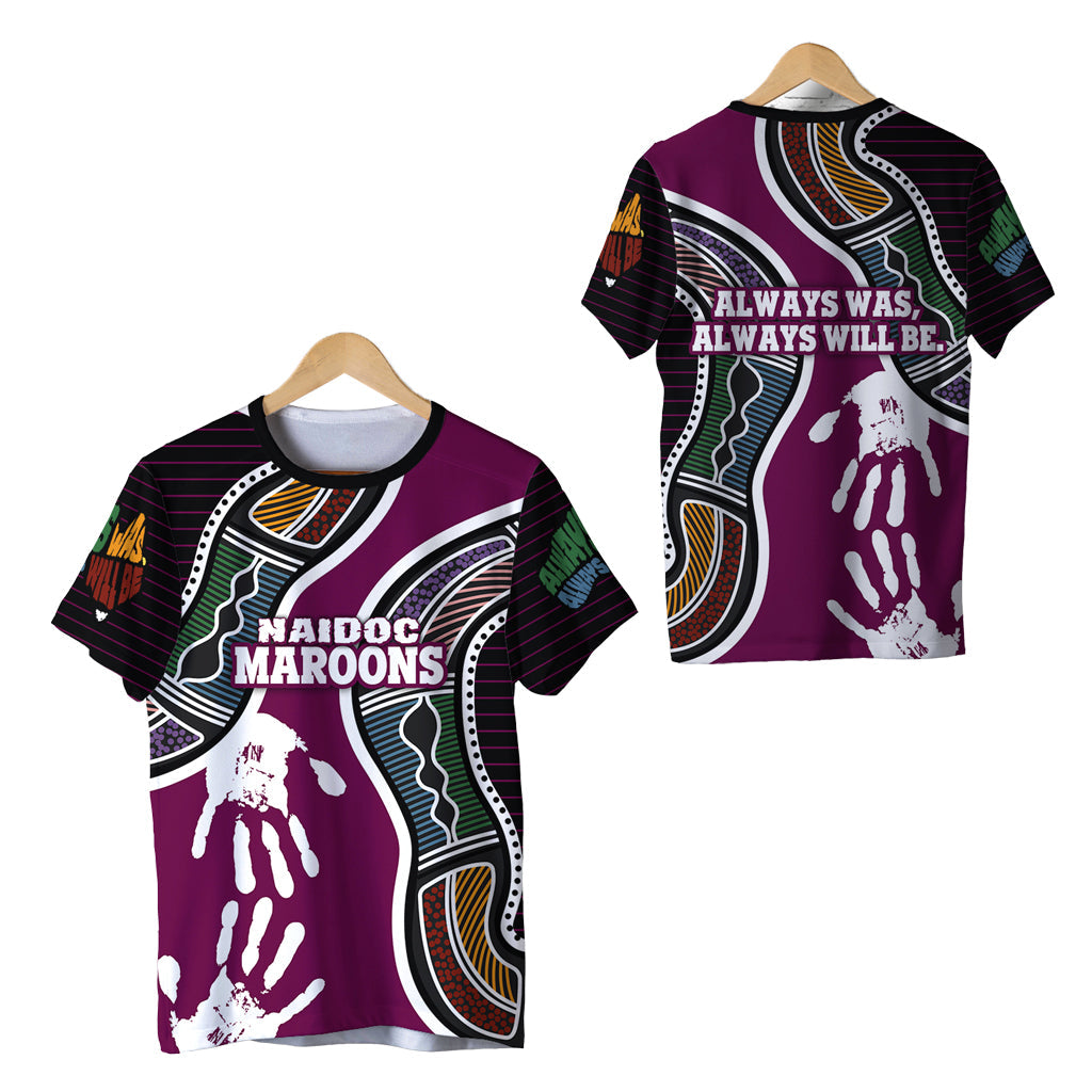 Queensland NAIDOC Week T shirt Maroons Aboriginal Sport Style LT16 - Vibe Hoodie Shop