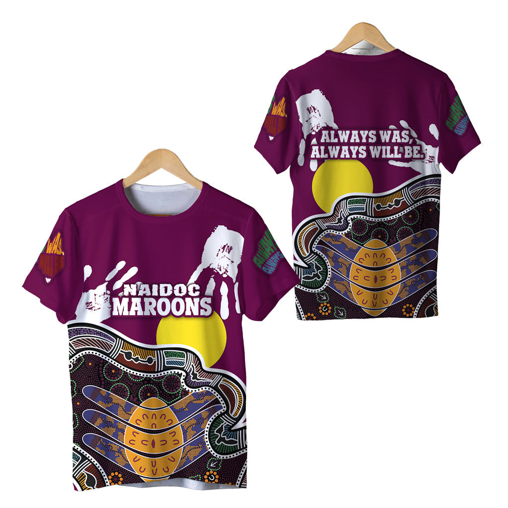 Queensland NAIDOC Week T shirt Maroons Aboriginal Sport Style LT16 - Vibe Hoodie Shop