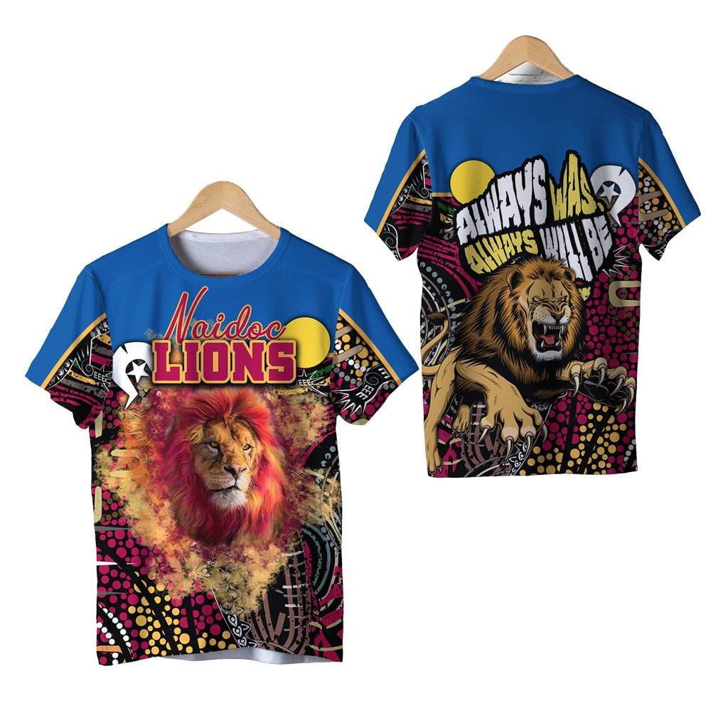 Brisbane NAIDOC Week T shirt Lions Sport Style - Ver.1 - Vibe Hoodie Shop