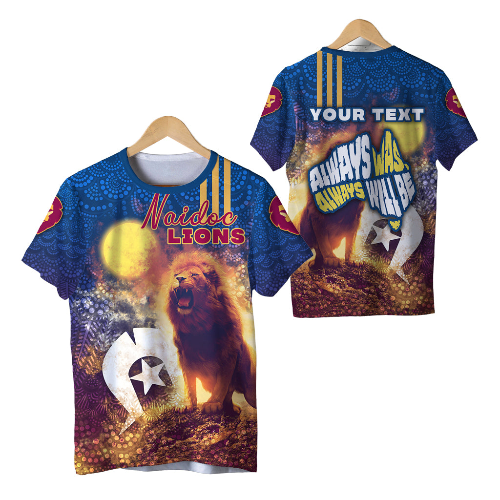 (Custom Personalised) Brisbane T shirt Lions NAIDOC Week 3D Sport Style LT16 - Vibe Hoodie Shop