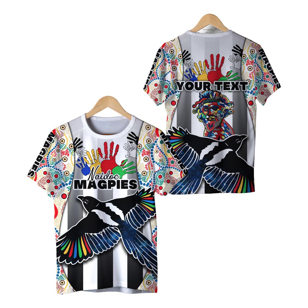 (Custom Personalised) Magpies NAIDOC Week T shirt Collingwood Modern Style - Vibe Hoodie Shop