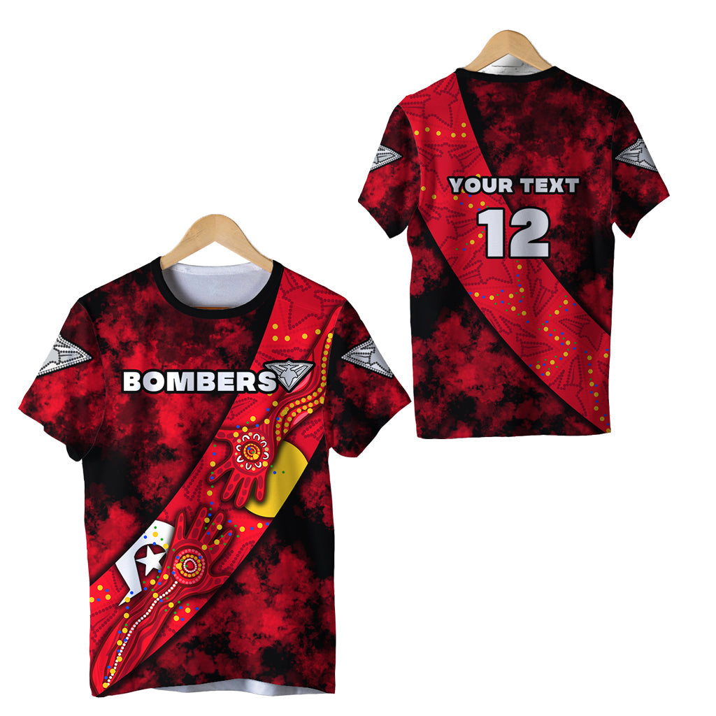 (Custom Personalised) Bombers NAIDOC Week T shirt Essendon Aboriginal Special Version LT16 - Vibe Hoodie Shop