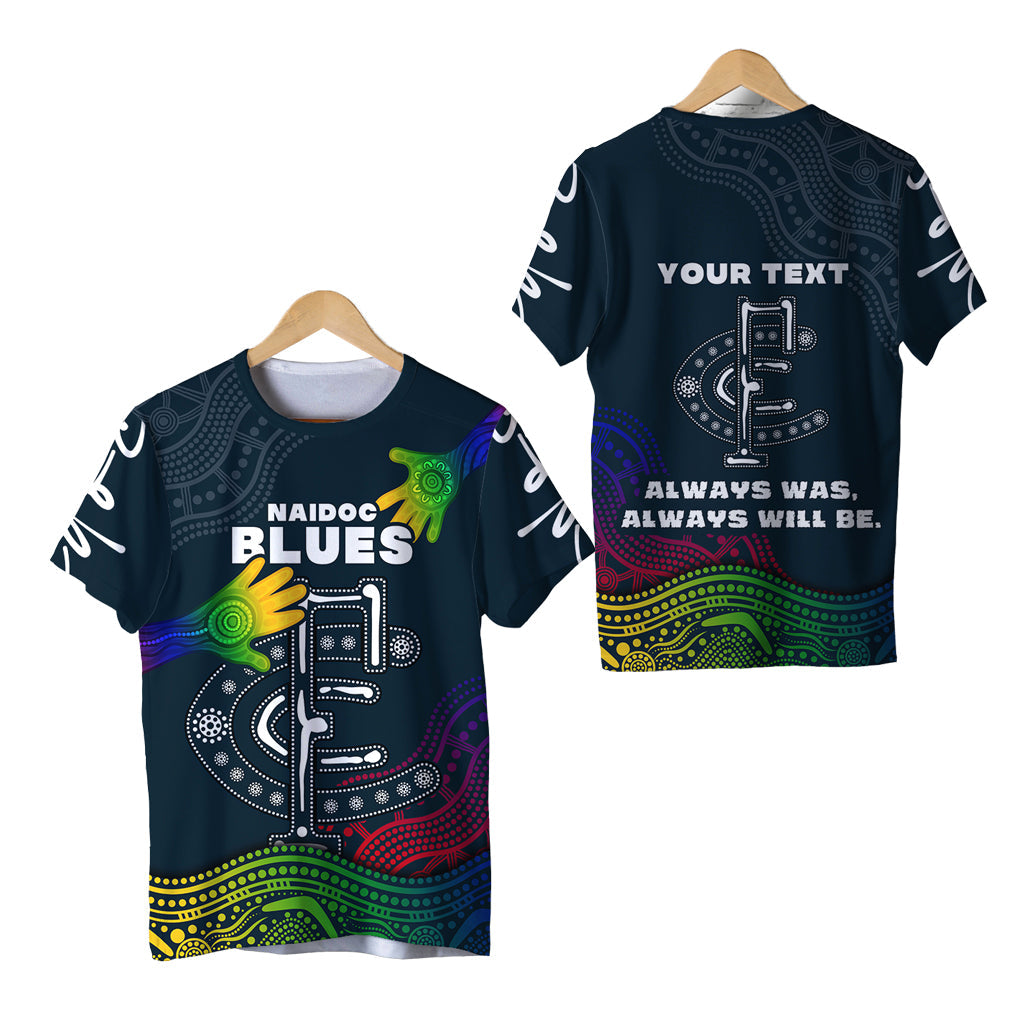 (Custom Personalised) Blues NAIDOC Week T shirt Aboriginal Special Style LT16 - Vibe Hoodie Shop