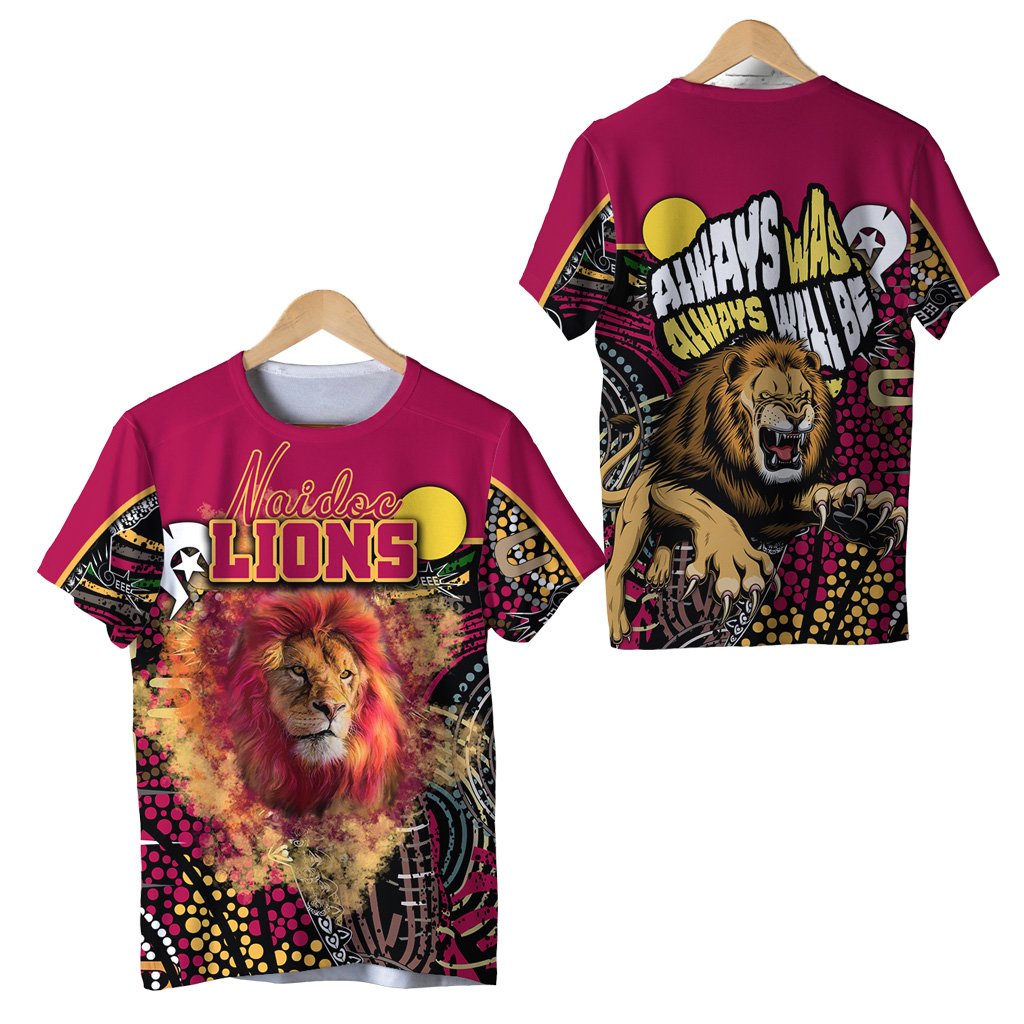 Brisbane NAIDOC Week T shirt Lions Sport Style - Ver.2 - Vibe Hoodie Shop