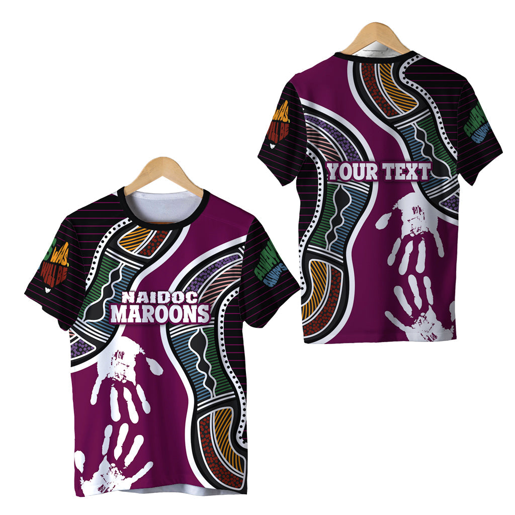 (Custom Personalised) Queensland NAIDOC Week T shirt Maroons Aboriginal Sport Style LT16 - Vibe Hoodie Shop