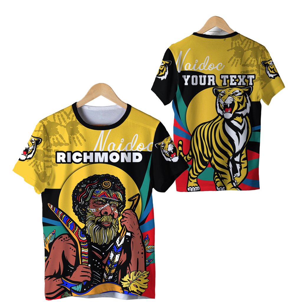 (Custom Personalised) Richmond NAIDOC Week T shirt Tigers Indigenous Special Style - Vibe Hoodie Shop